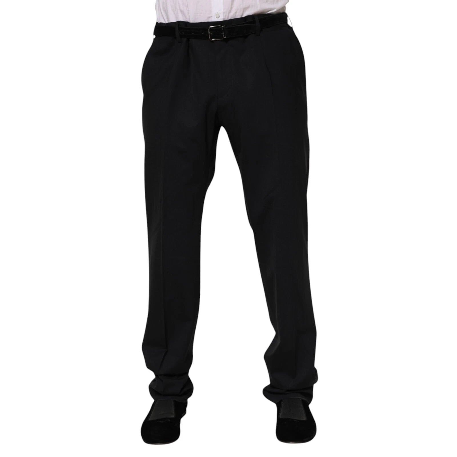 Dolce & Gabbana Black Wool Formal Dress Men Trousers Pants Dolce & Gabbana