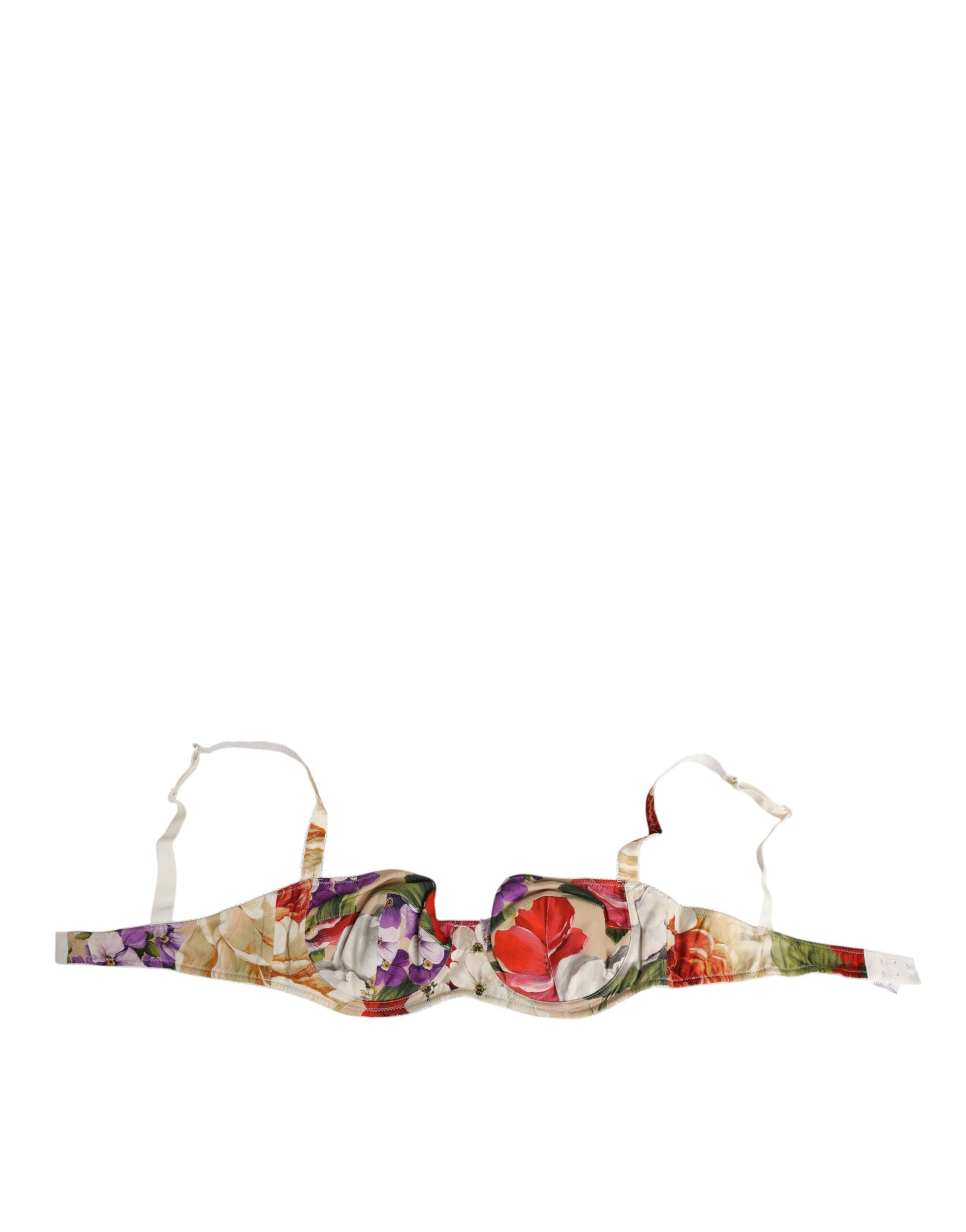 Dolce & Gabbana Floral Print Semi Padded Balconette Bra Underwear Dolce & Gabbana