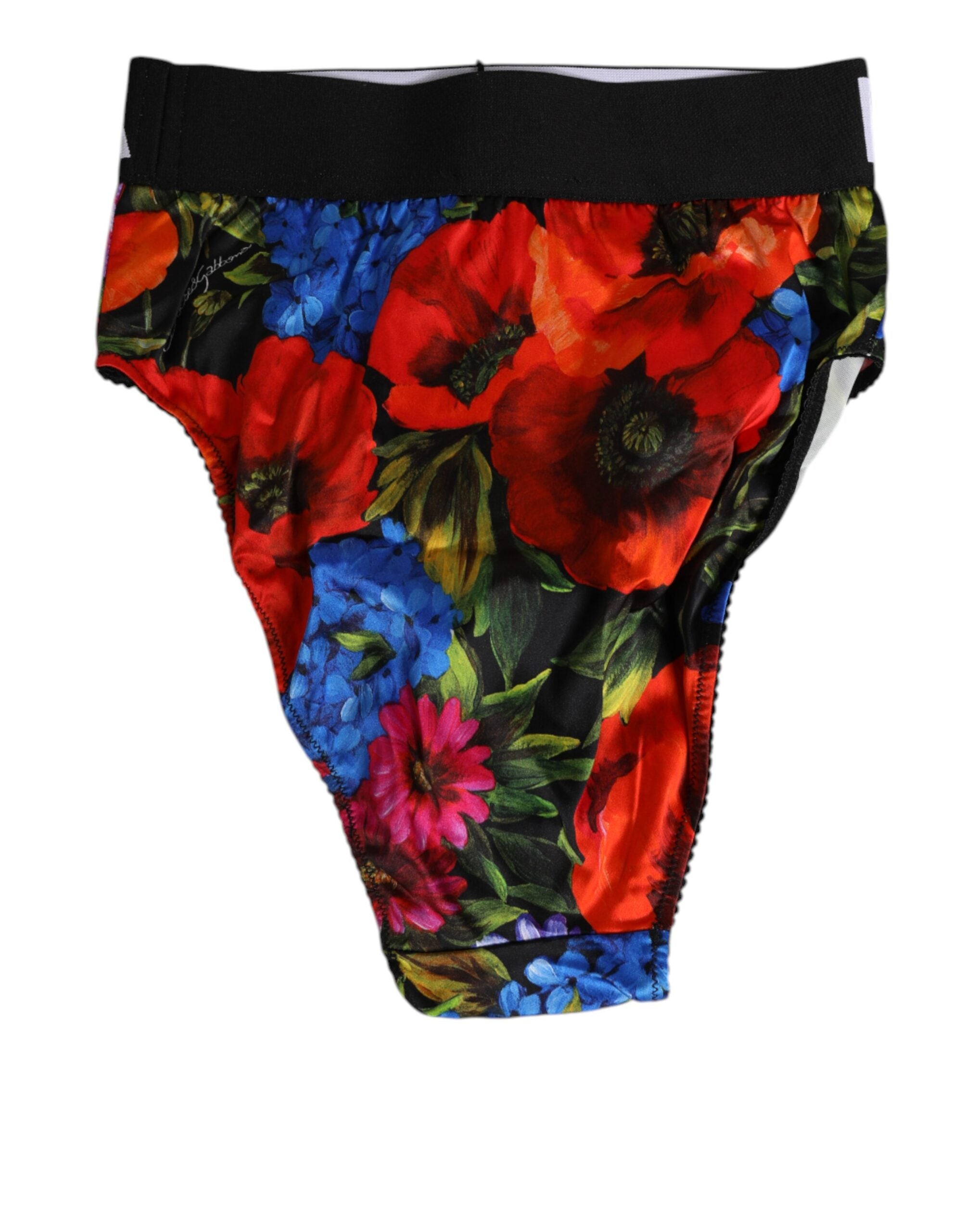 Dolce & Gabbana Multicolor Floral Print High Waist Panty Underwear Dolce & Gabbana