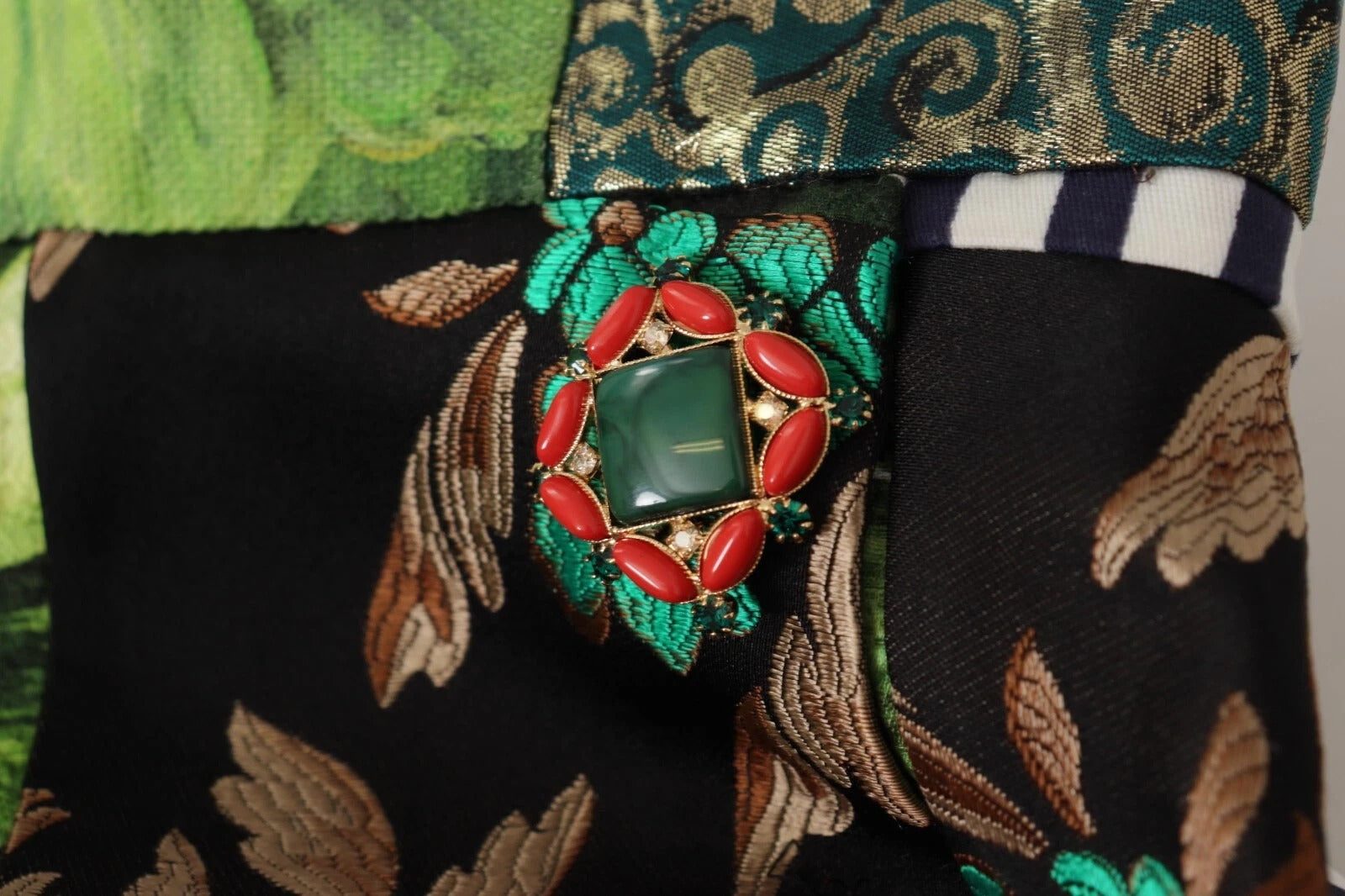 Dolce & Gabbana Multicolor Patchwork A-line Polyester Skirt Dolce & Gabbana