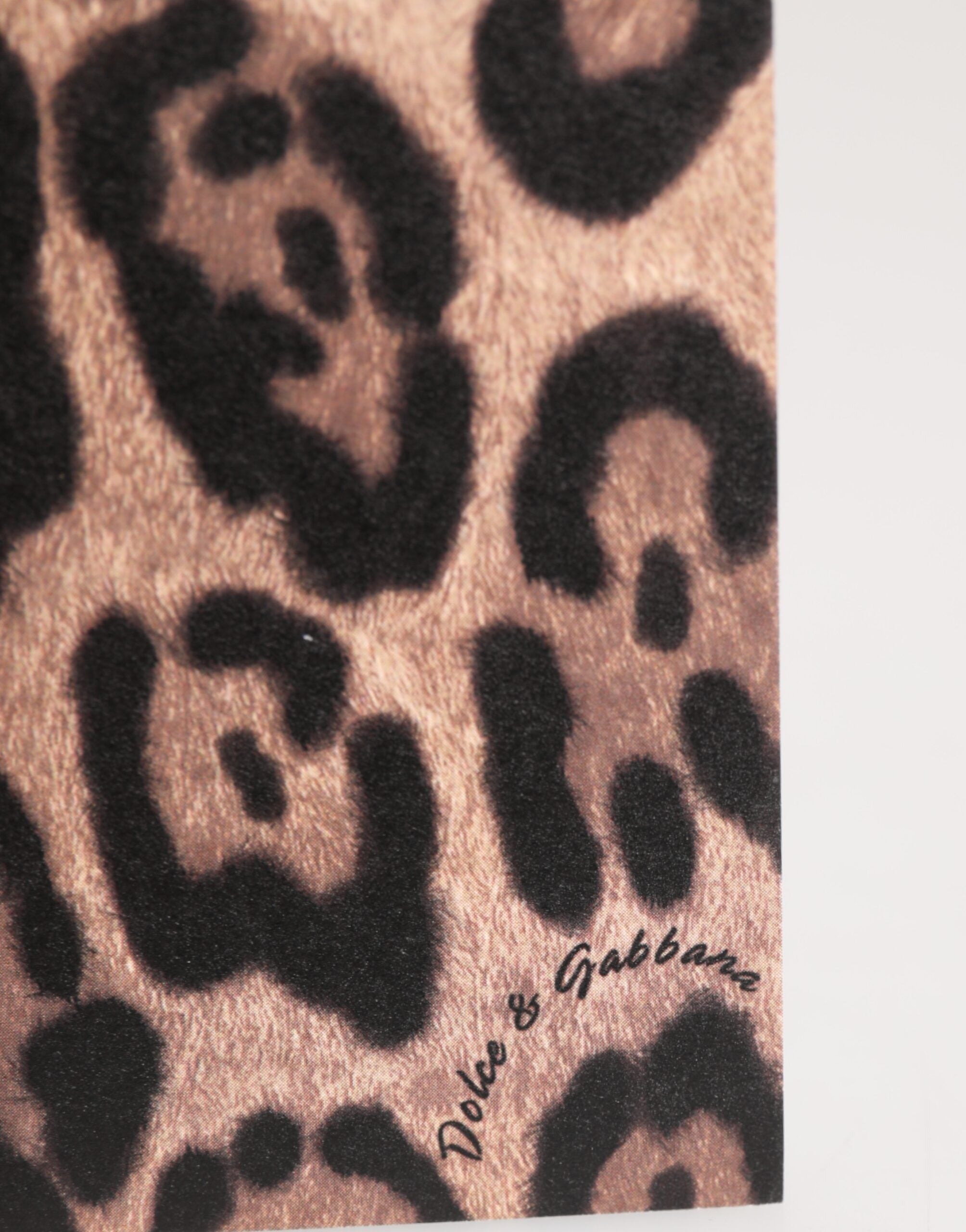 Dolce & Gabbana Multicolor Leopard Print Envelope Paper Post Card Holder Dolce & Gabbana