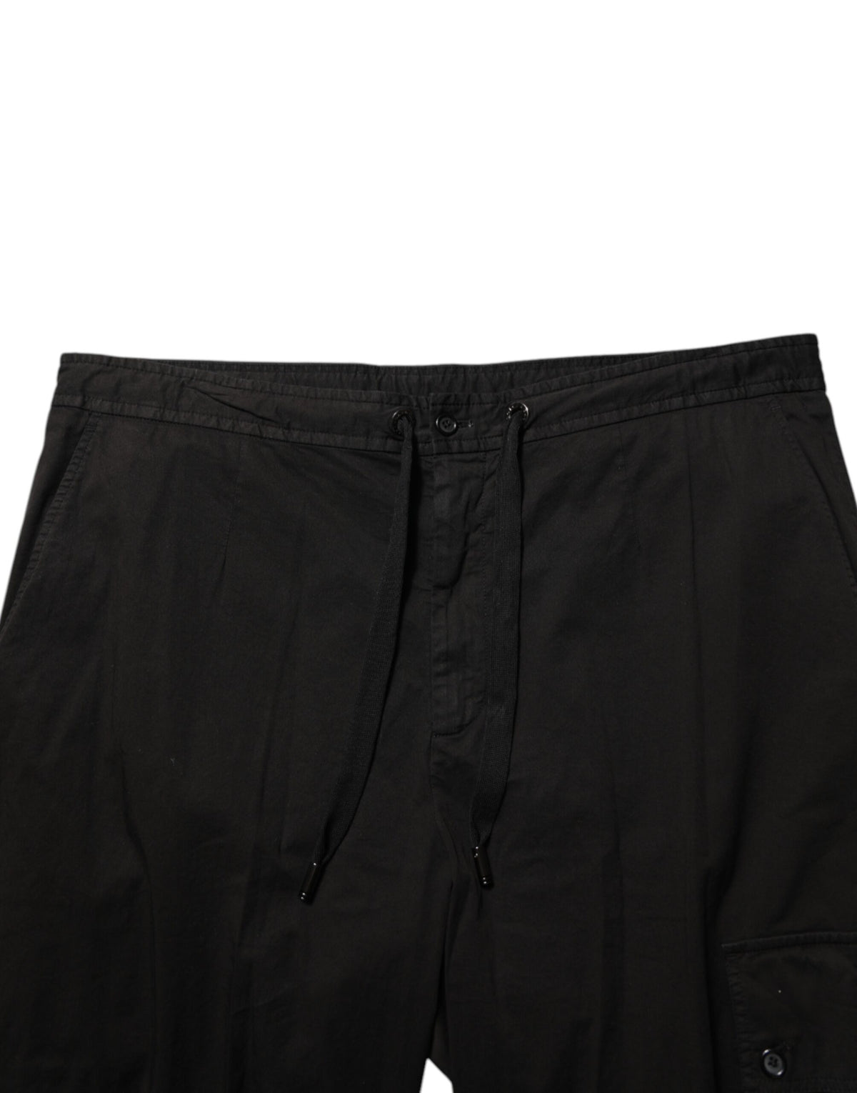 Dolce & Gabbana Black Cotton Cargo Jogger Sweatpants Pants