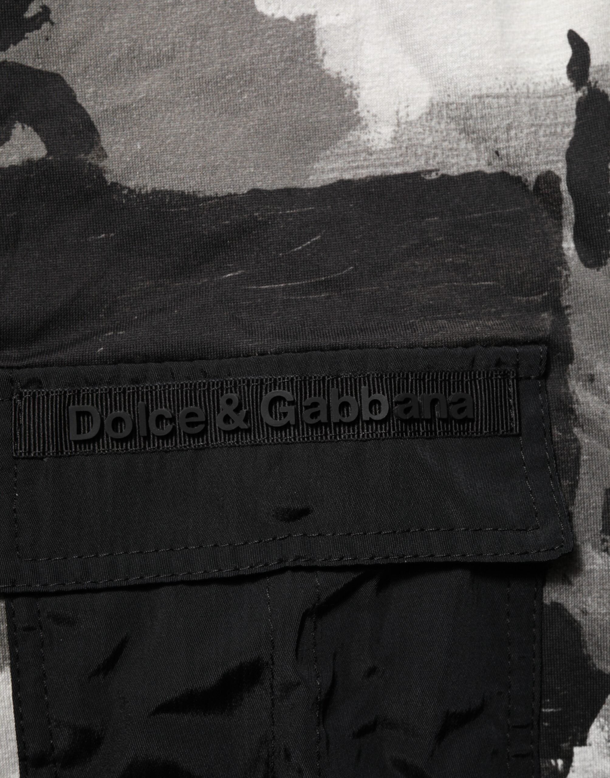 Dolce & Gabbana Multicolor Camouflage Men Short Sleeves T-shirt Dolce & Gabbana