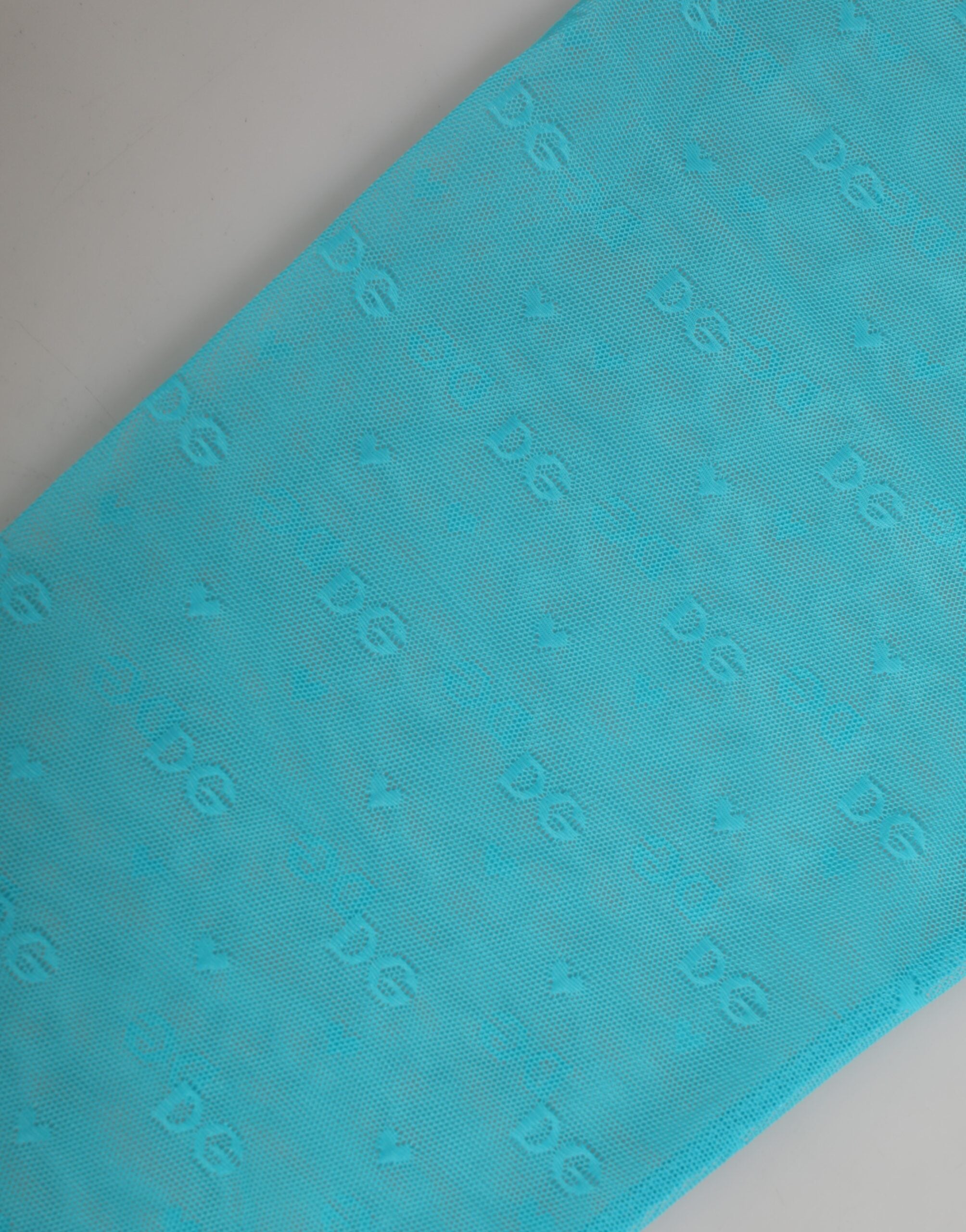 Dolce & Gabbana Light Blue Logo Lace Tight Midi Trouser  Underwear Dolce & Gabbana
