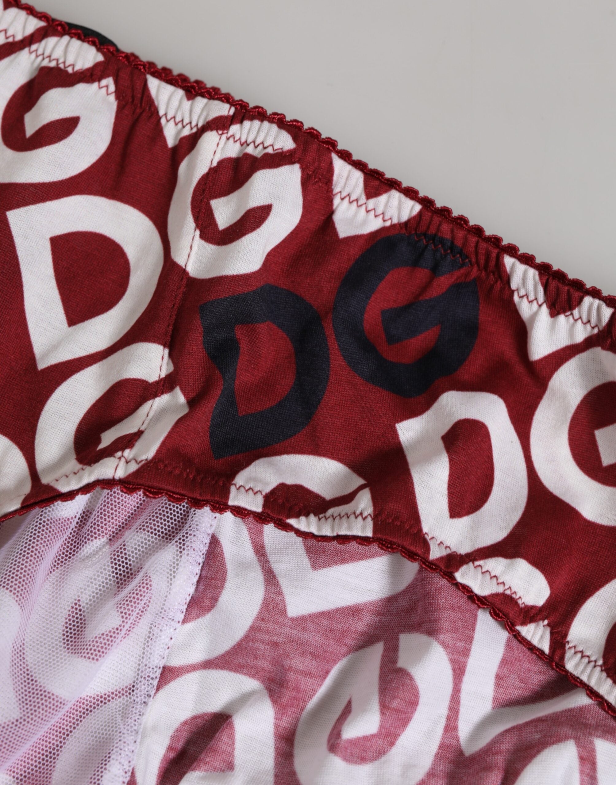 Dolce & Gabbana Bordeaux DG Logo Slip Bottom Brief Underwear Dolce & Gabbana