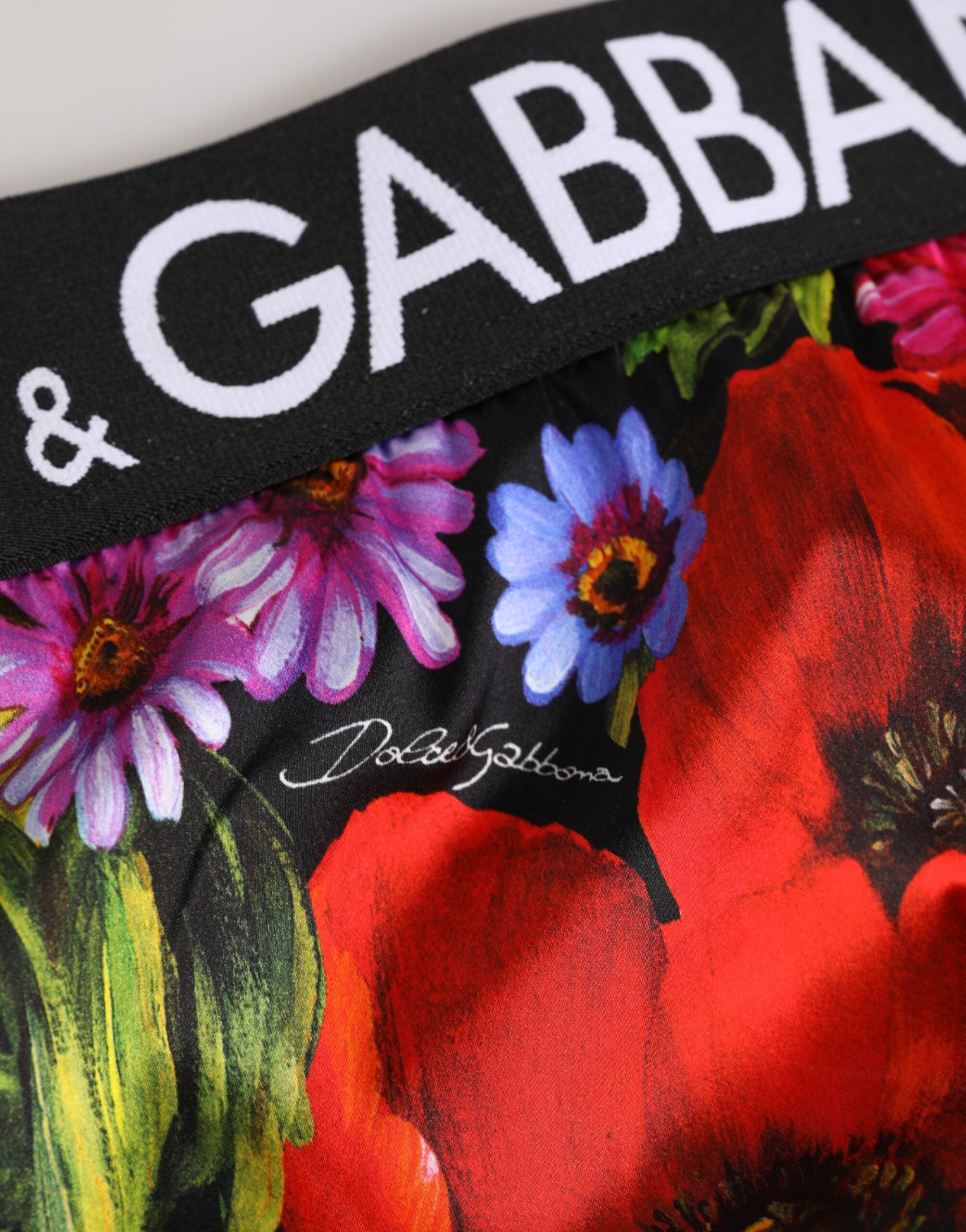Dolce & Gabbana Multicolor Floral Print High Waist Panty Underwear Dolce & Gabbana
