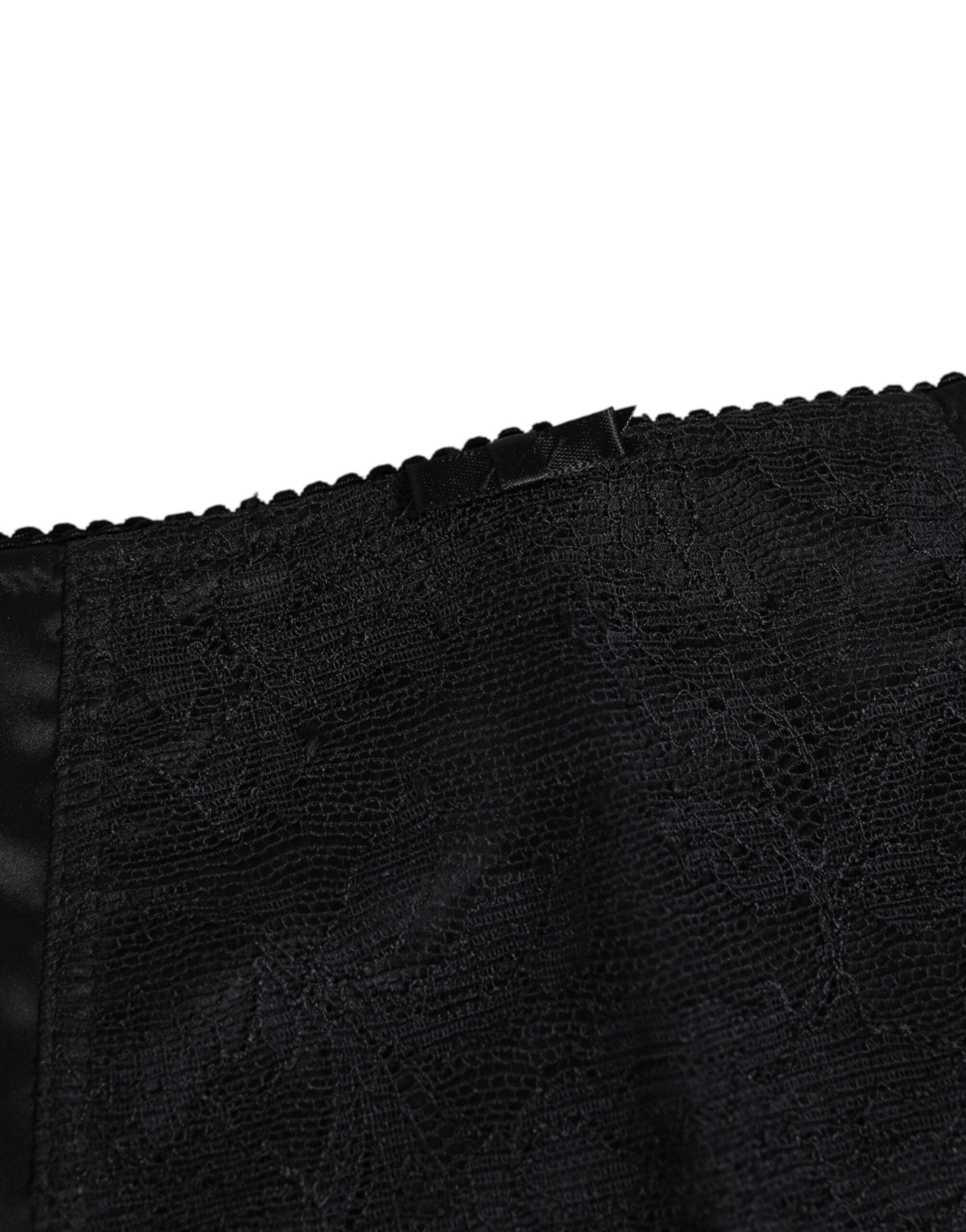 Dolce & Gabbana Black Silk Stretch Slip Cycling Women Underwear Dolce & Gabbana