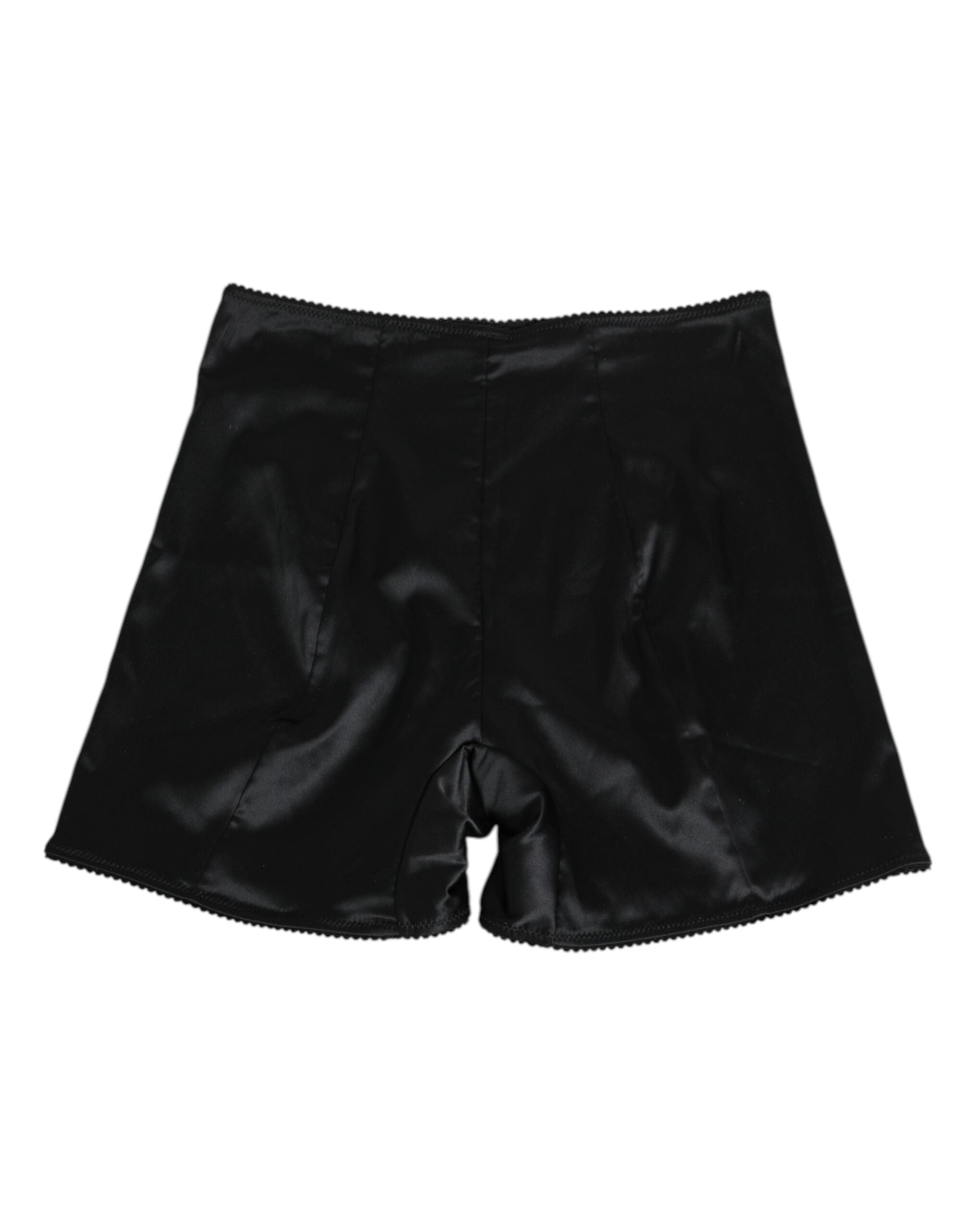 Dolce & Gabbana Black Silk Stretch Slip Cycling Women Underwear Dolce & Gabbana