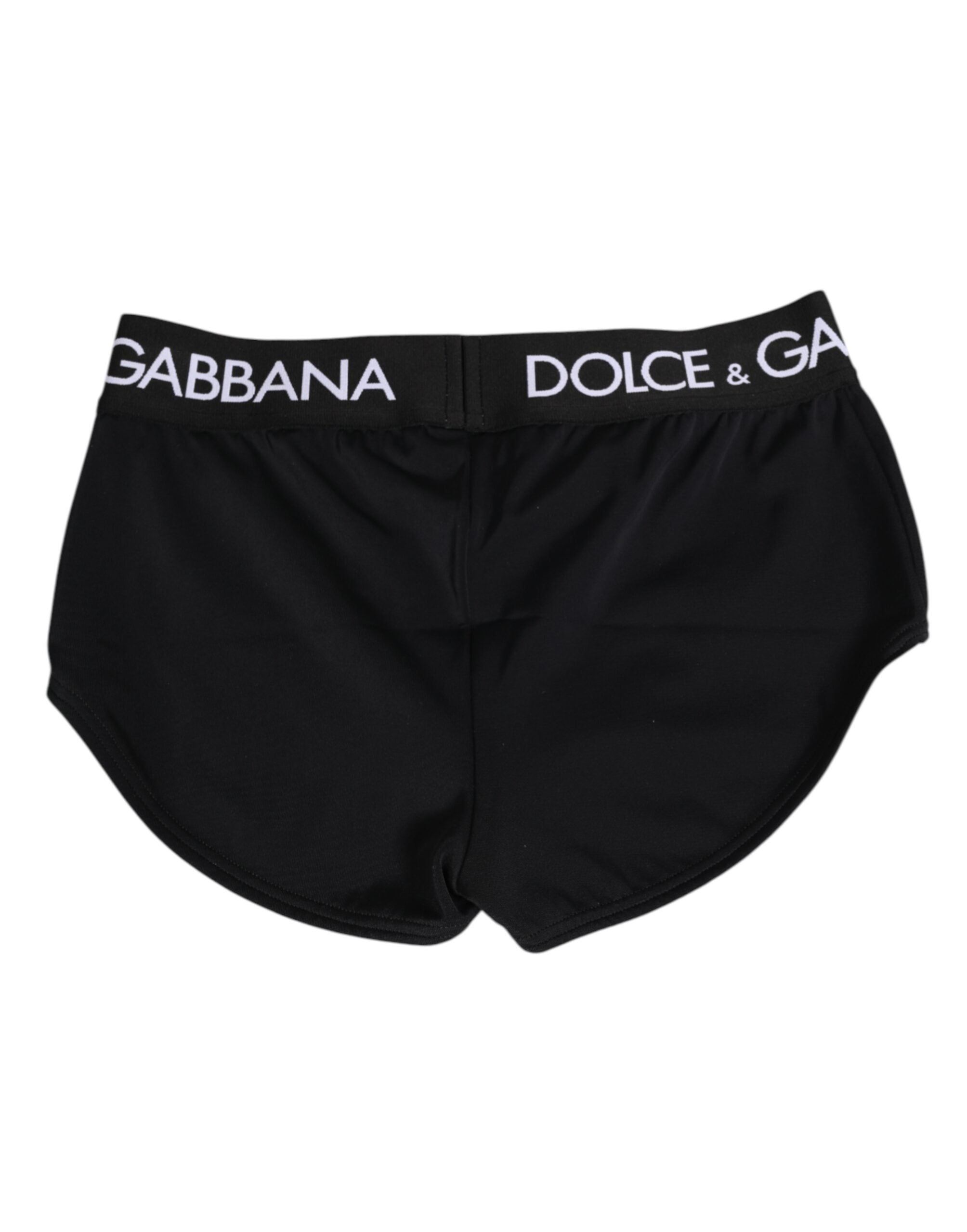 Dolce & Gabbana Black Nylon Logo Waistband Shorts Underwear Dolce & Gabbana