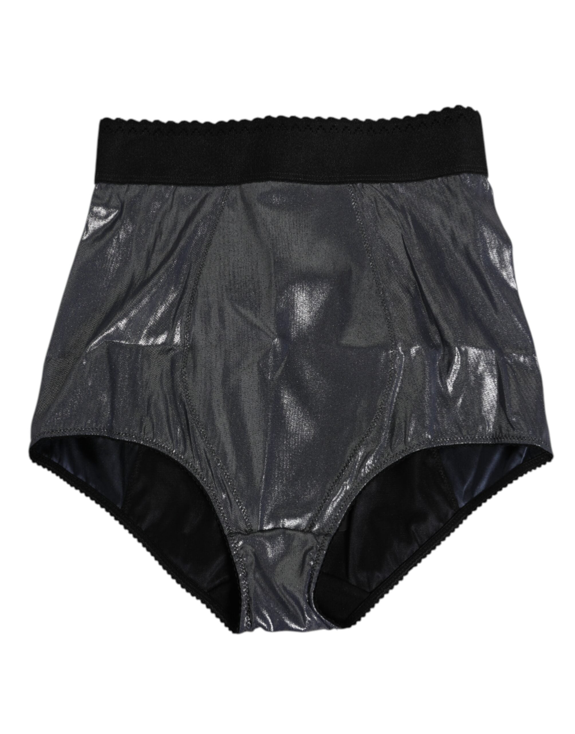 Dolce & Gabbana Gray Silk Stretch Slip Girdle Panty Underwear Dolce & Gabbana