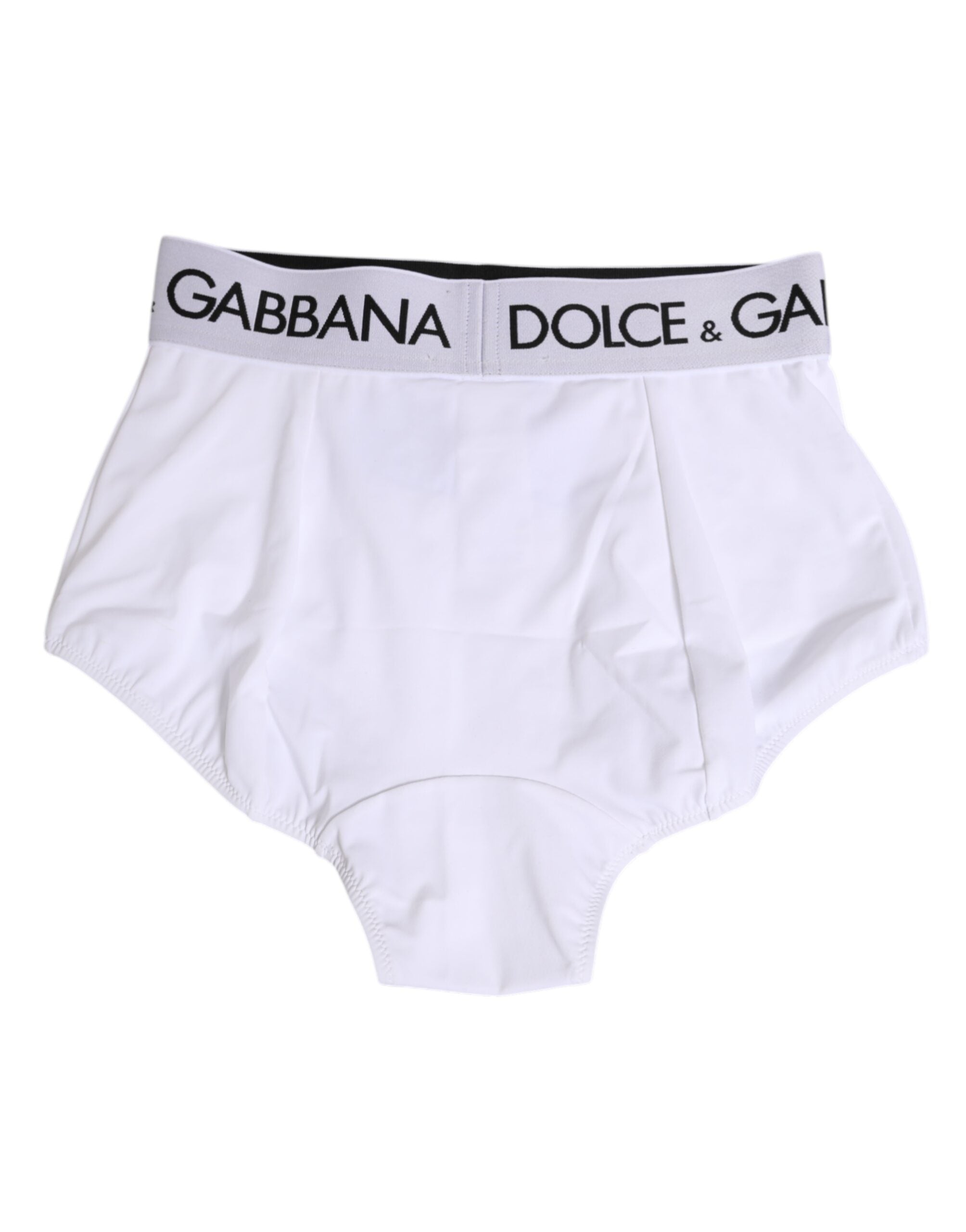 Dolce & Gabbana White Nylon Logo Waistband Coulotte Underwear Dolce & Gabbana