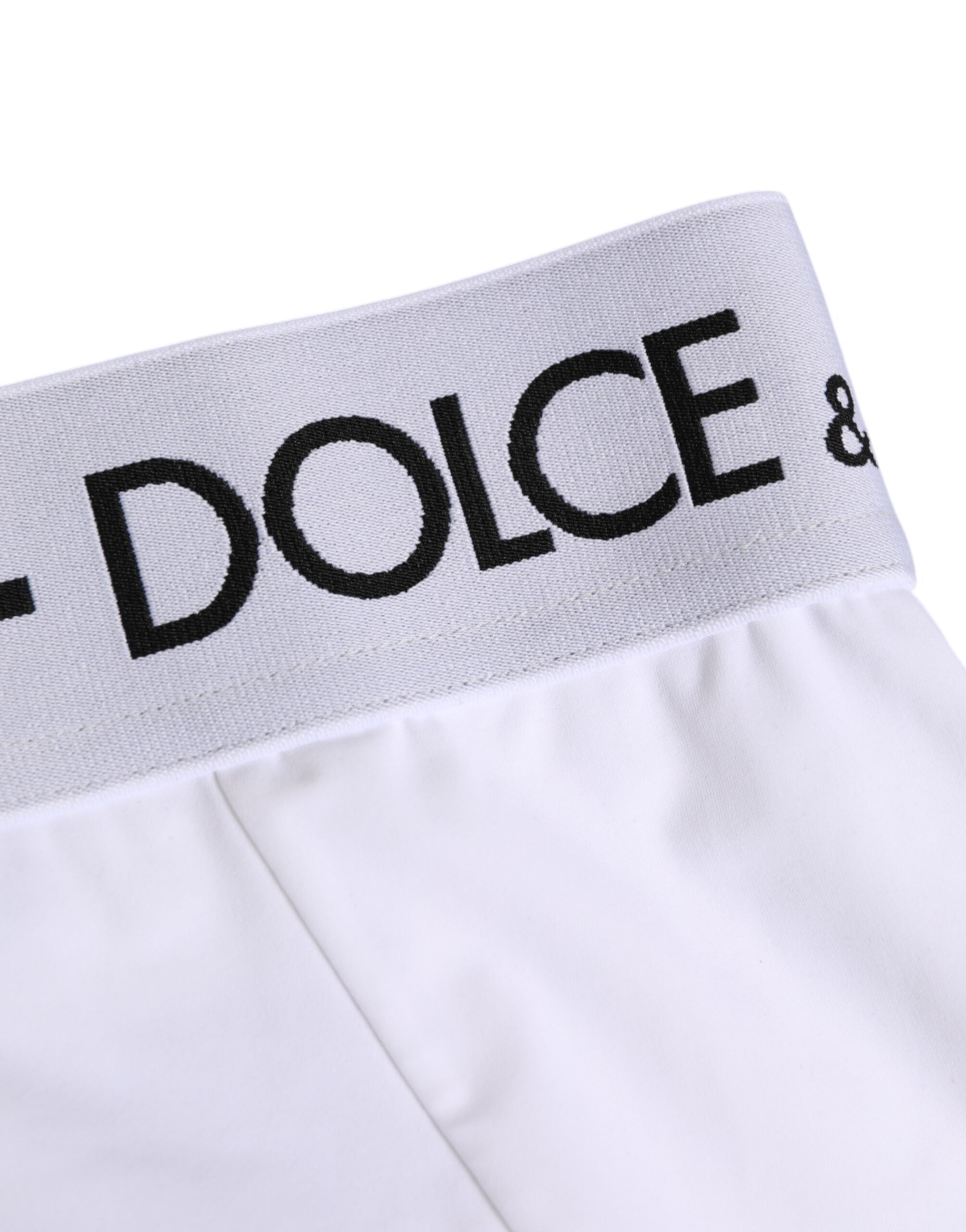 Dolce & Gabbana White Nylon Logo Waistband Panty Underwear Dolce & Gabbana
