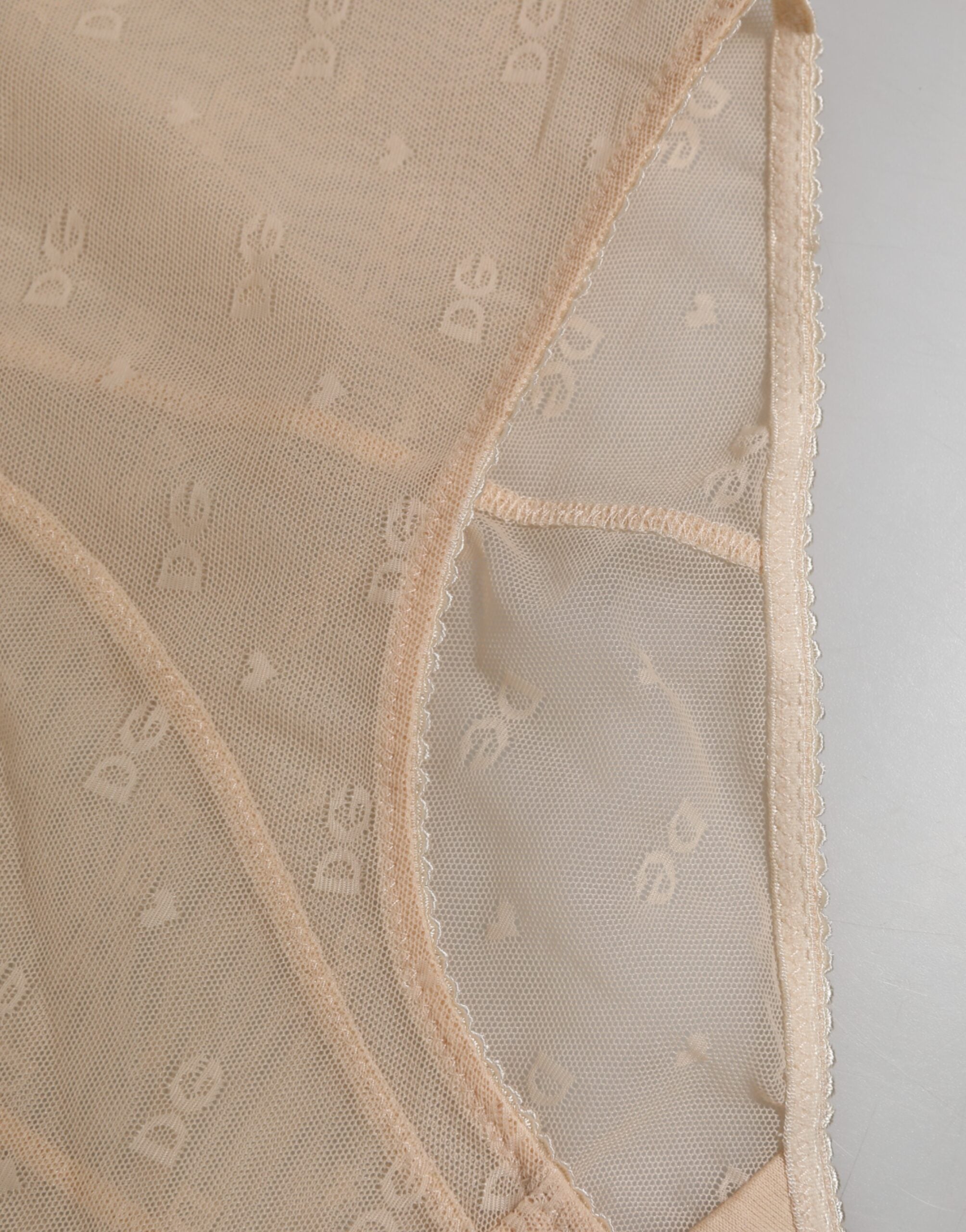 Dolce & Gabbana Beige Nylon High Waist Girdle Panty Underwear Dolce & Gabbana