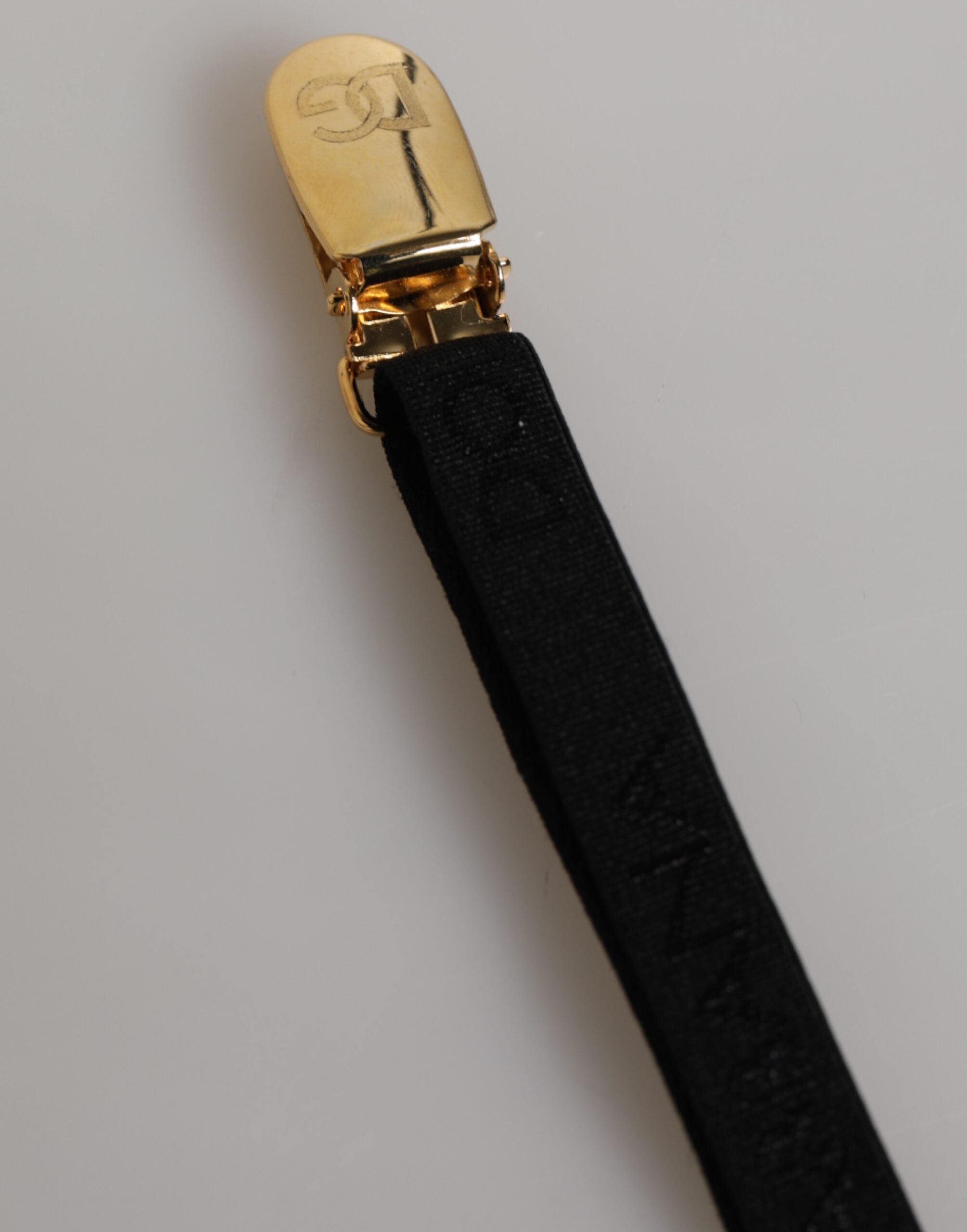 Dolce & Gabbana Black Floral Lace Nylon Strap Garter Underwear Dolce & Gabbana