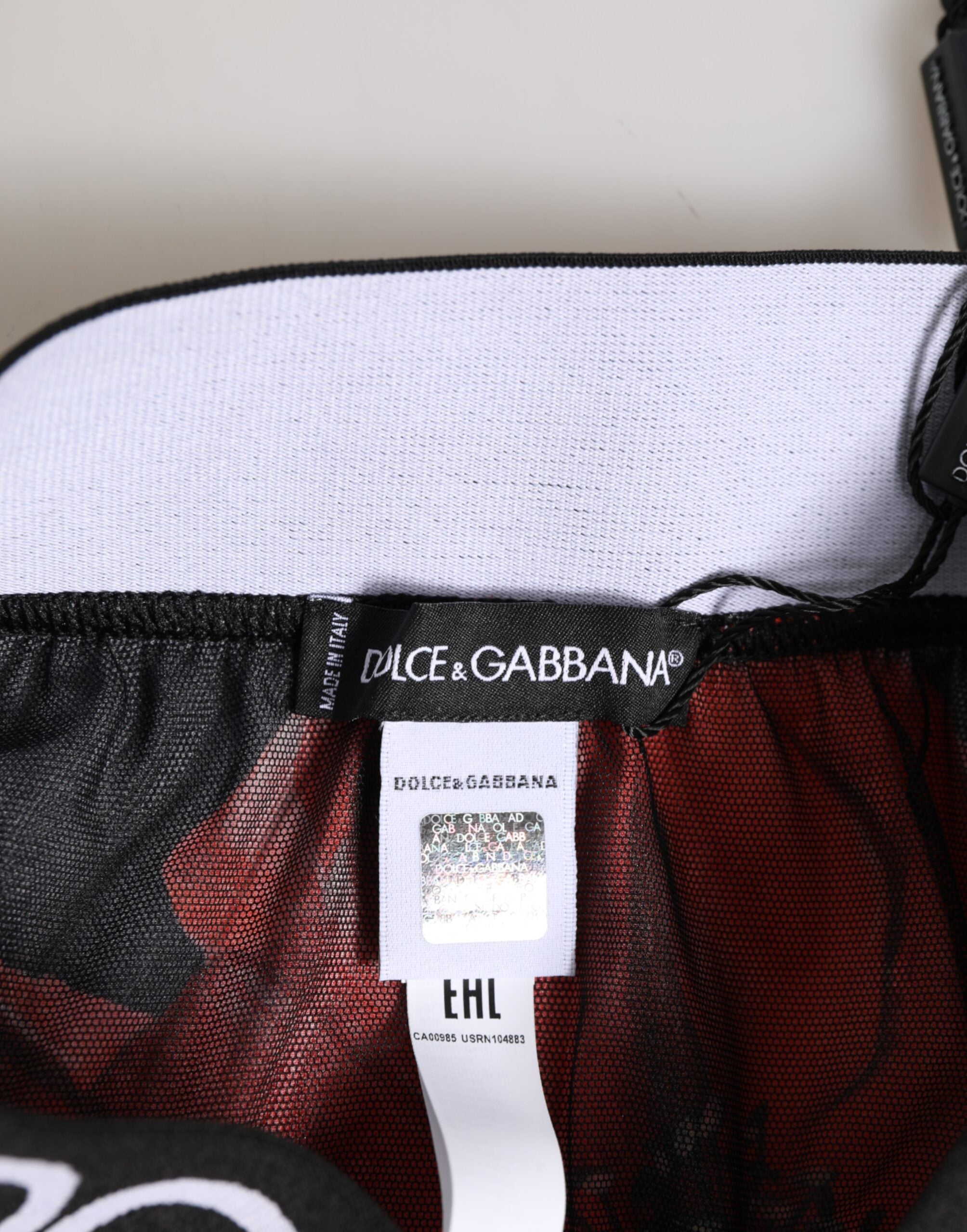 Dolce & Gabbana Black Floral Silk High Waist Panty Underwear Dolce & Gabbana