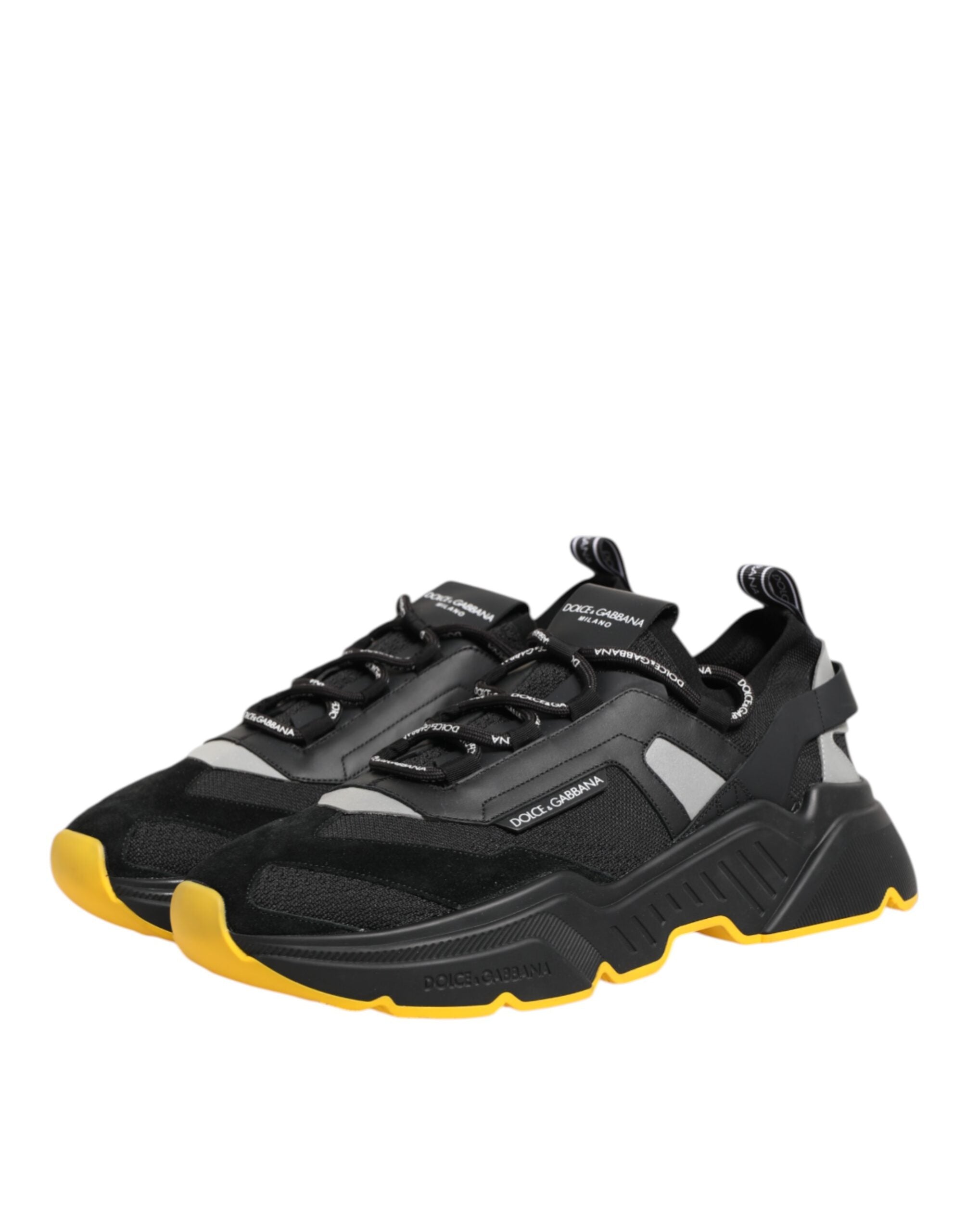 Dolce & Gabbana Black Daymaster Low Top Men Sneakers Shoes Dolce & Gabbana