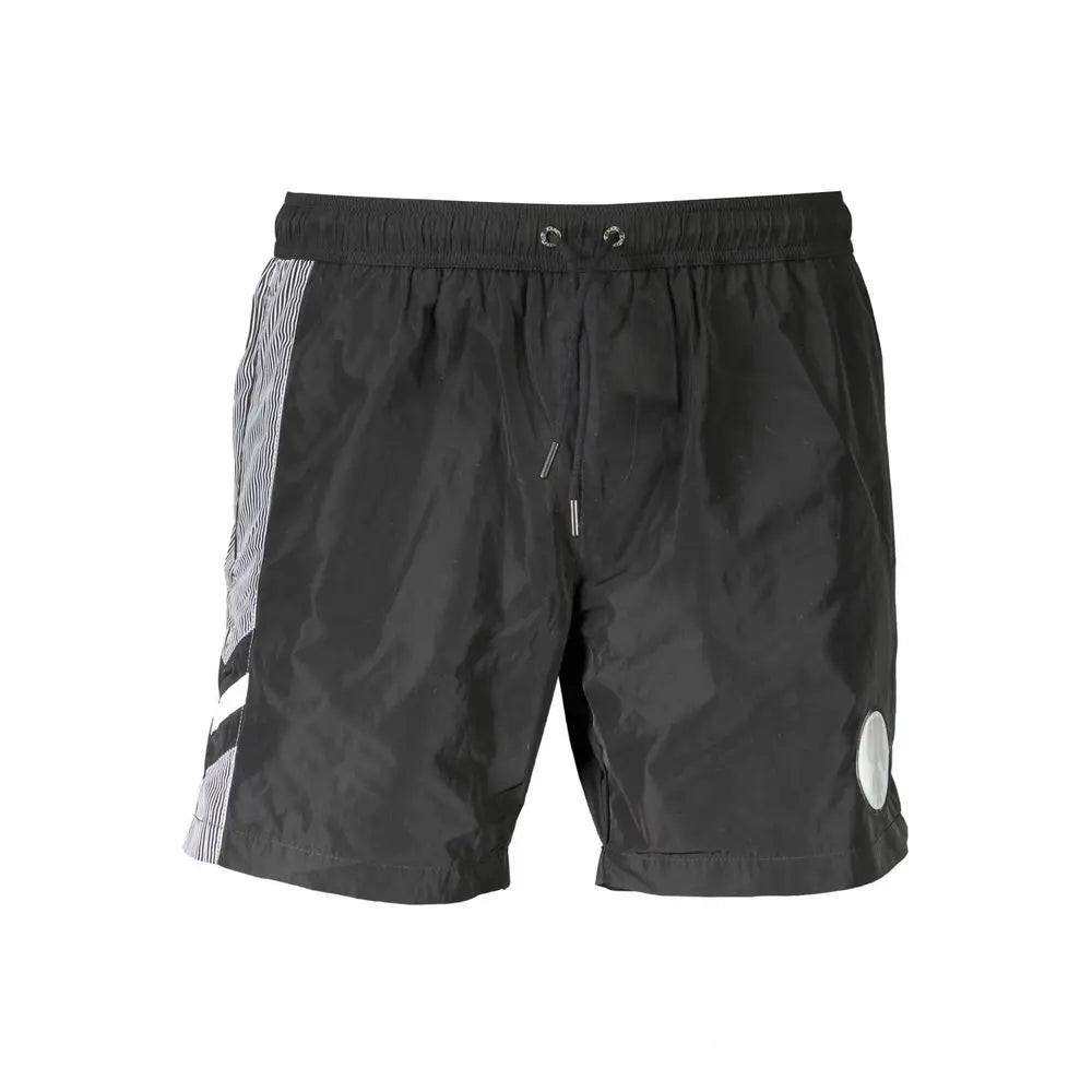 Karl Lagerfeld Nero Polyester Men's Swim Trunk Karl Lagerfeld