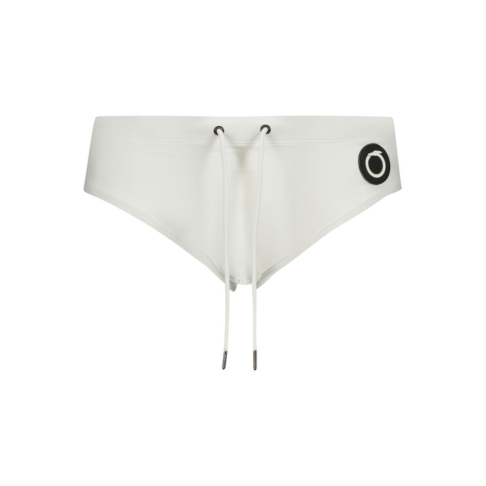 Trussardi White Poliammide Men's Swim Briefs Trussardi
