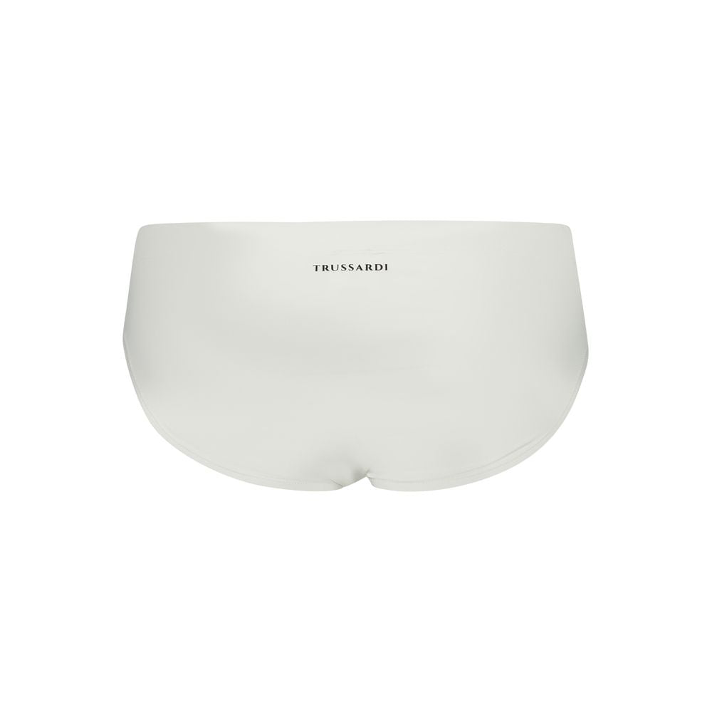Trussardi White Poliammide Men's Swim Briefs Trussardi