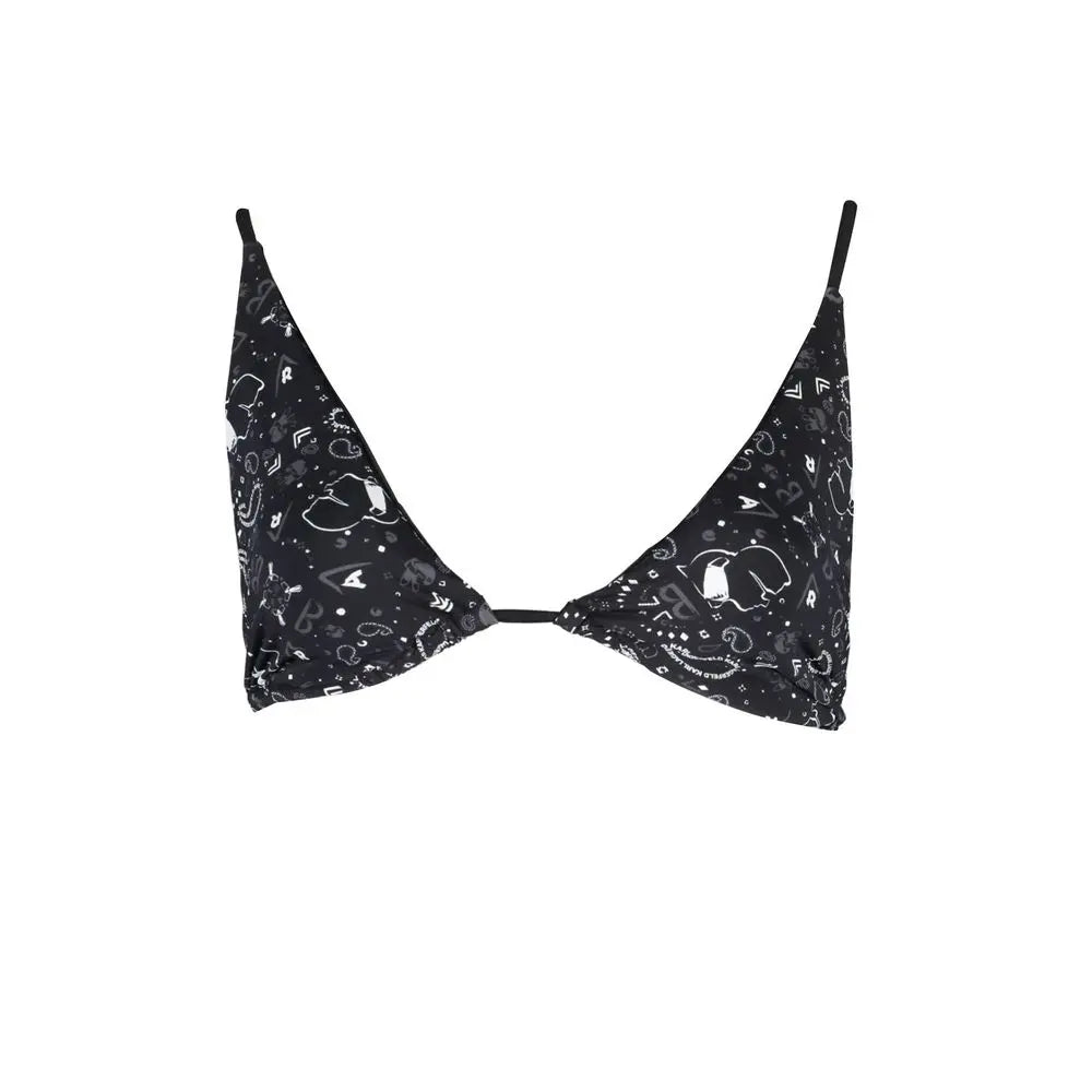 Karl Lagerfeld Black Polyamide Women Swimsuit Karl Lagerfeld
