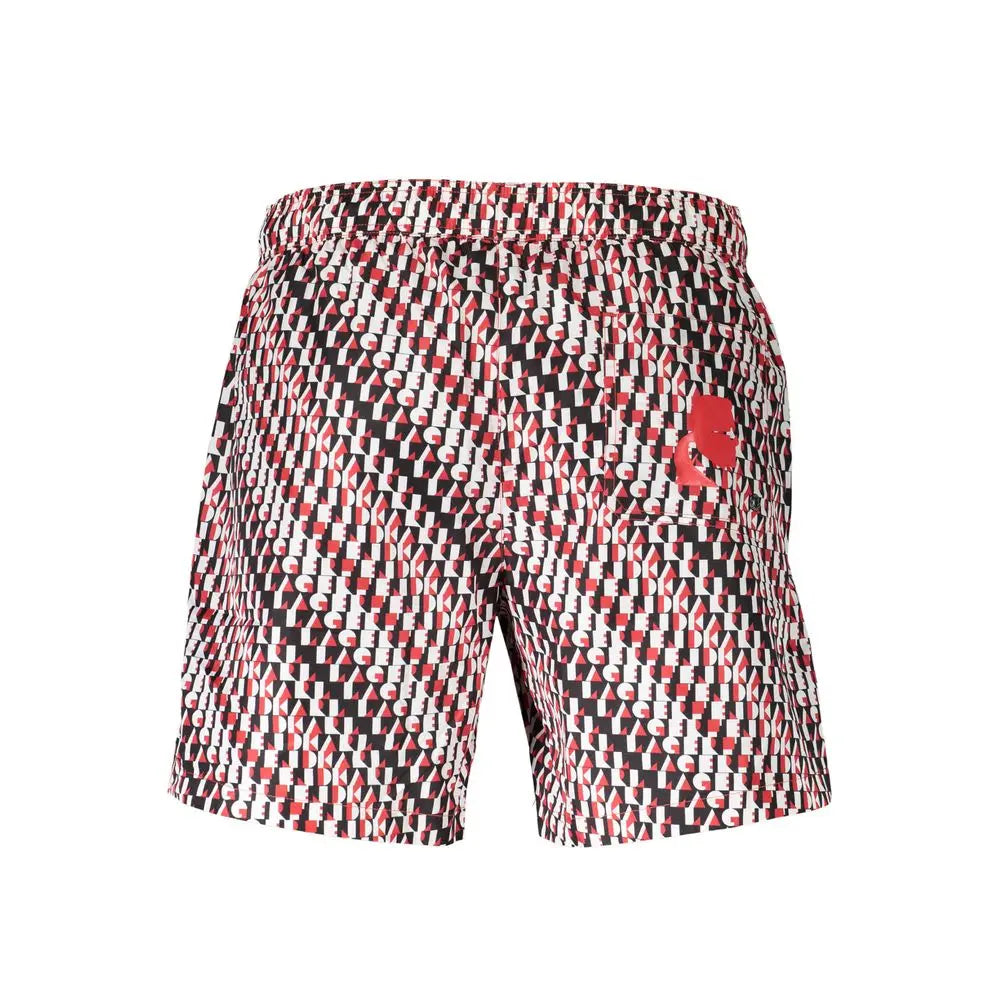 Karl Lagerfeld Black Polyester Men's Swim Boxer Karl Lagerfeld