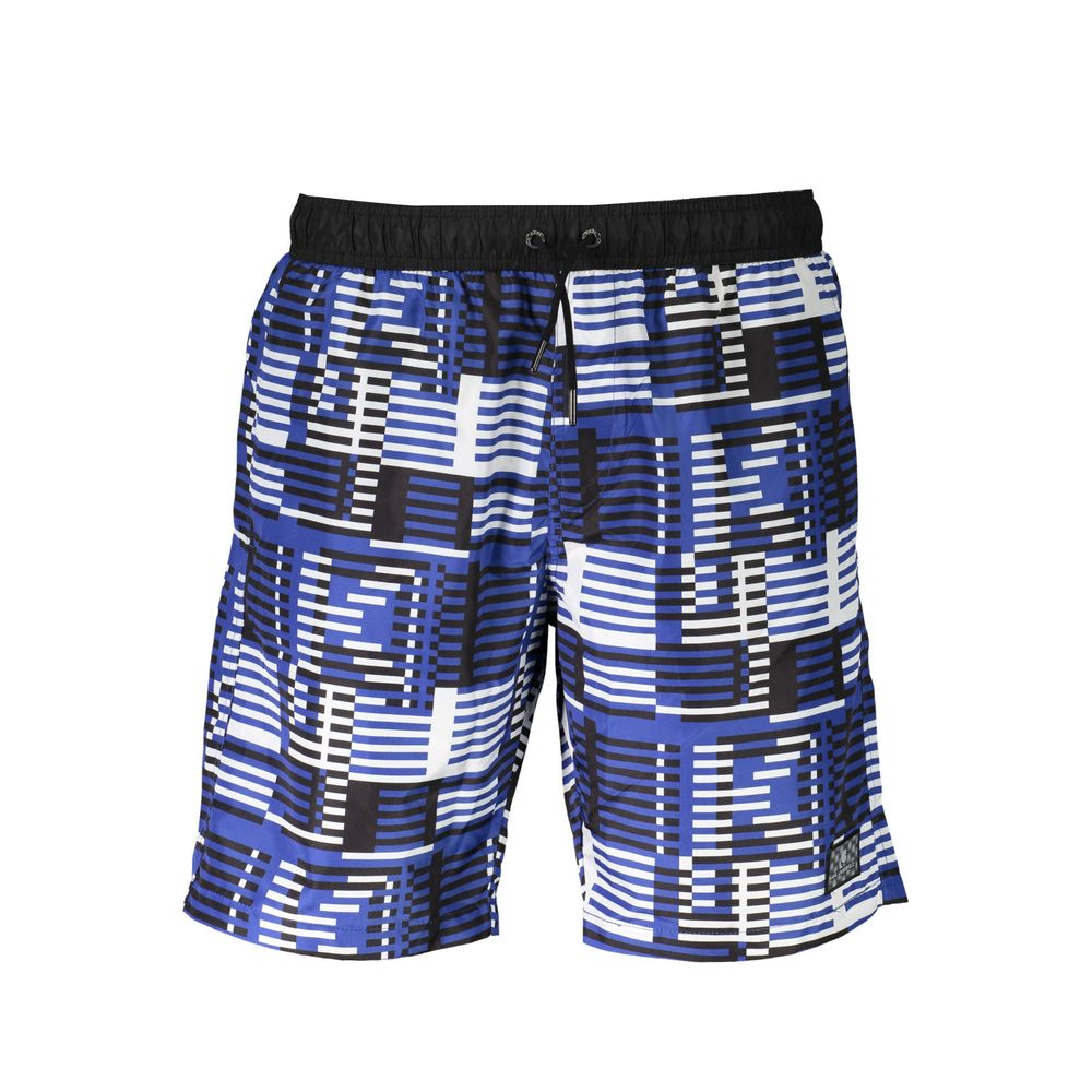 Karl Lagerfeld Blu Polyester Men's Swim Trunk Karl Lagerfeld