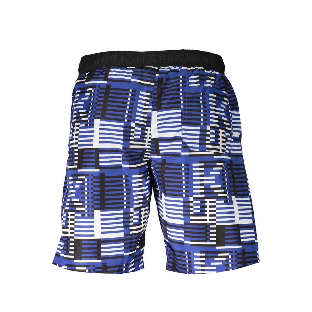 Karl Lagerfeld Blu Polyester Men's Swim Trunk Karl Lagerfeld