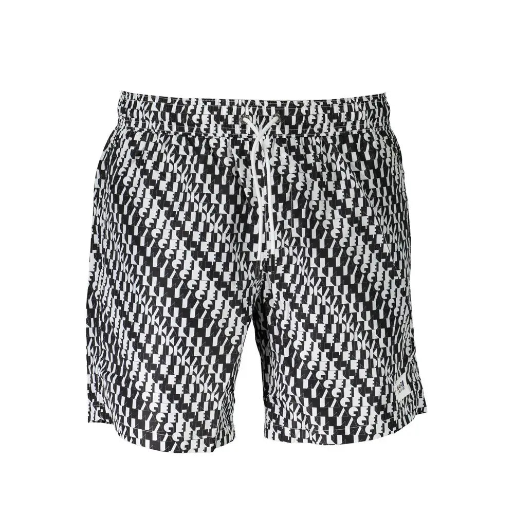 Karl Lagerfeld White Polyester Men's Swim Boxer Karl Lagerfeld