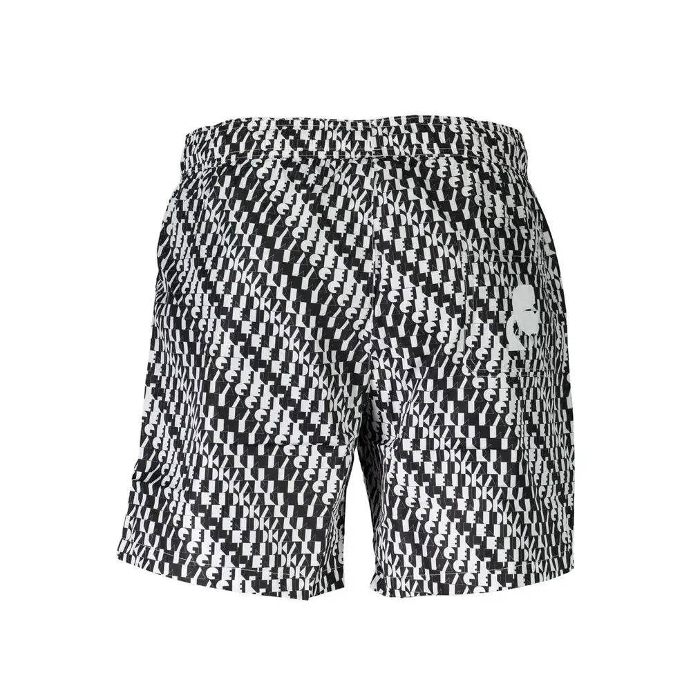 Karl Lagerfeld White Polyester Men's Swim Boxer Karl Lagerfeld