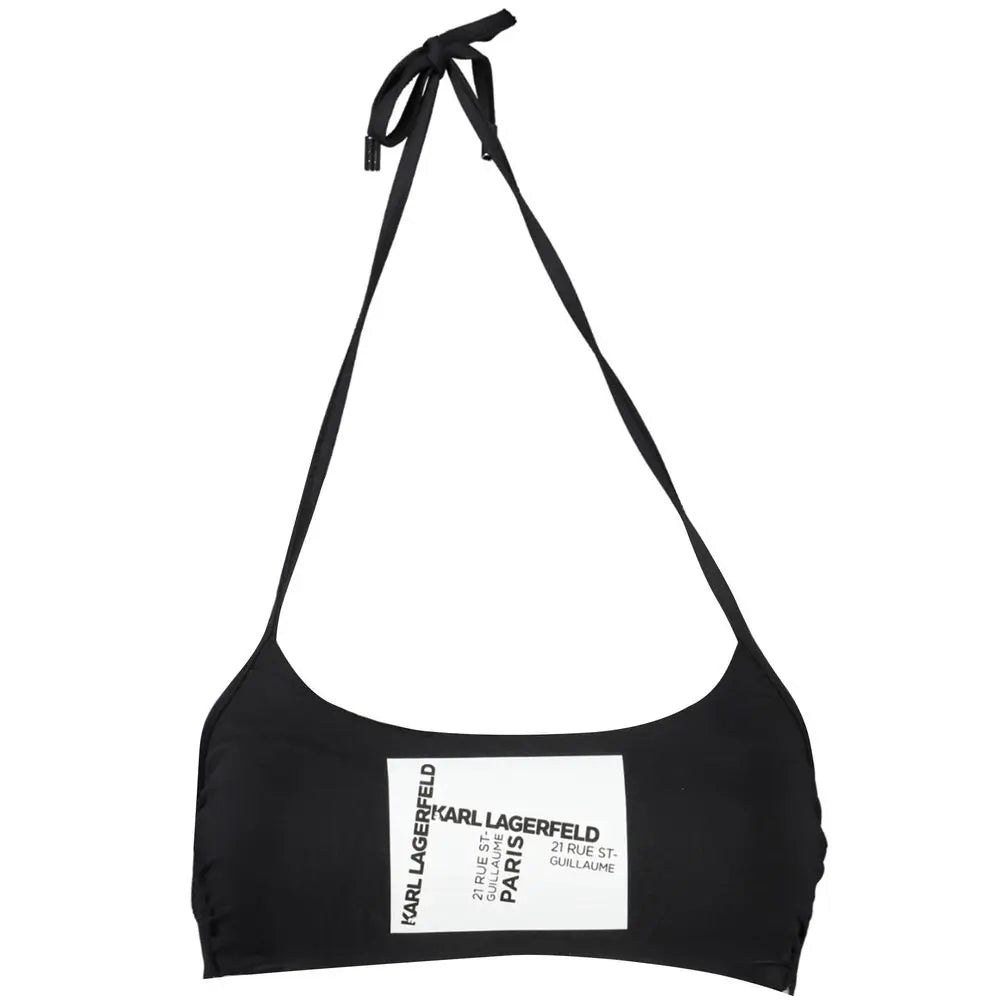 Karl Lagerfeld Black Polyamide Women Swimsuit Karl Lagerfeld