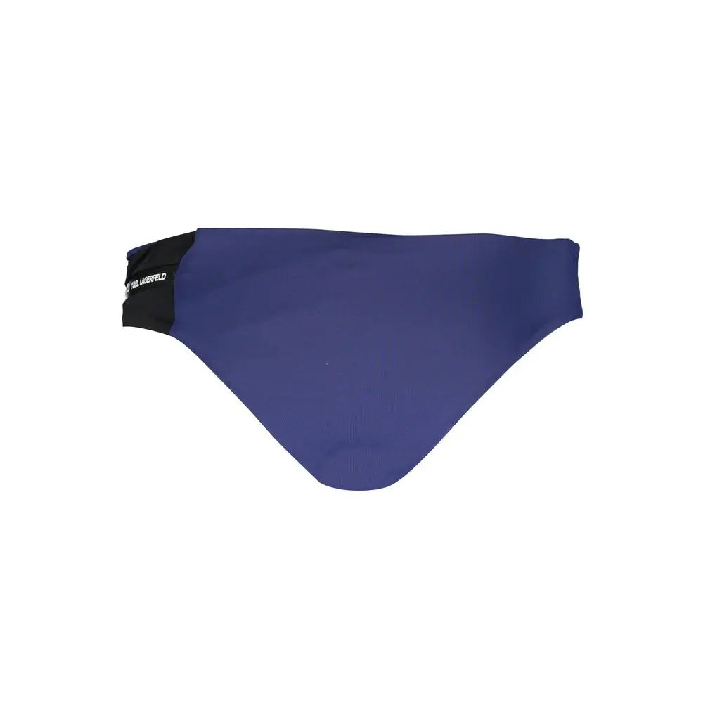 Karl Lagerfeld Blue Polyamide Women Swim Brief Karl Lagerfeld