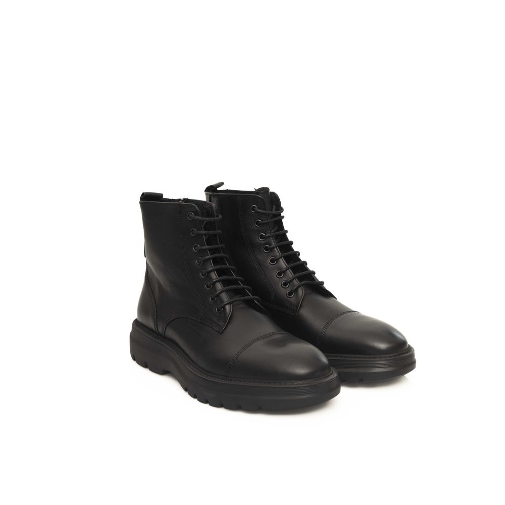 Cerruti 1881 Black Cowhide Boot Cerruti 1881
