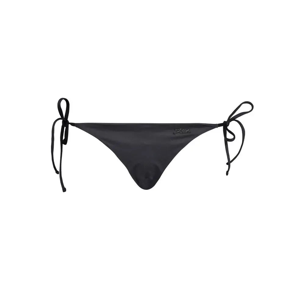 Karl Lagerfeld Black Polyamide Women's Swim Brief Karl Lagerfeld