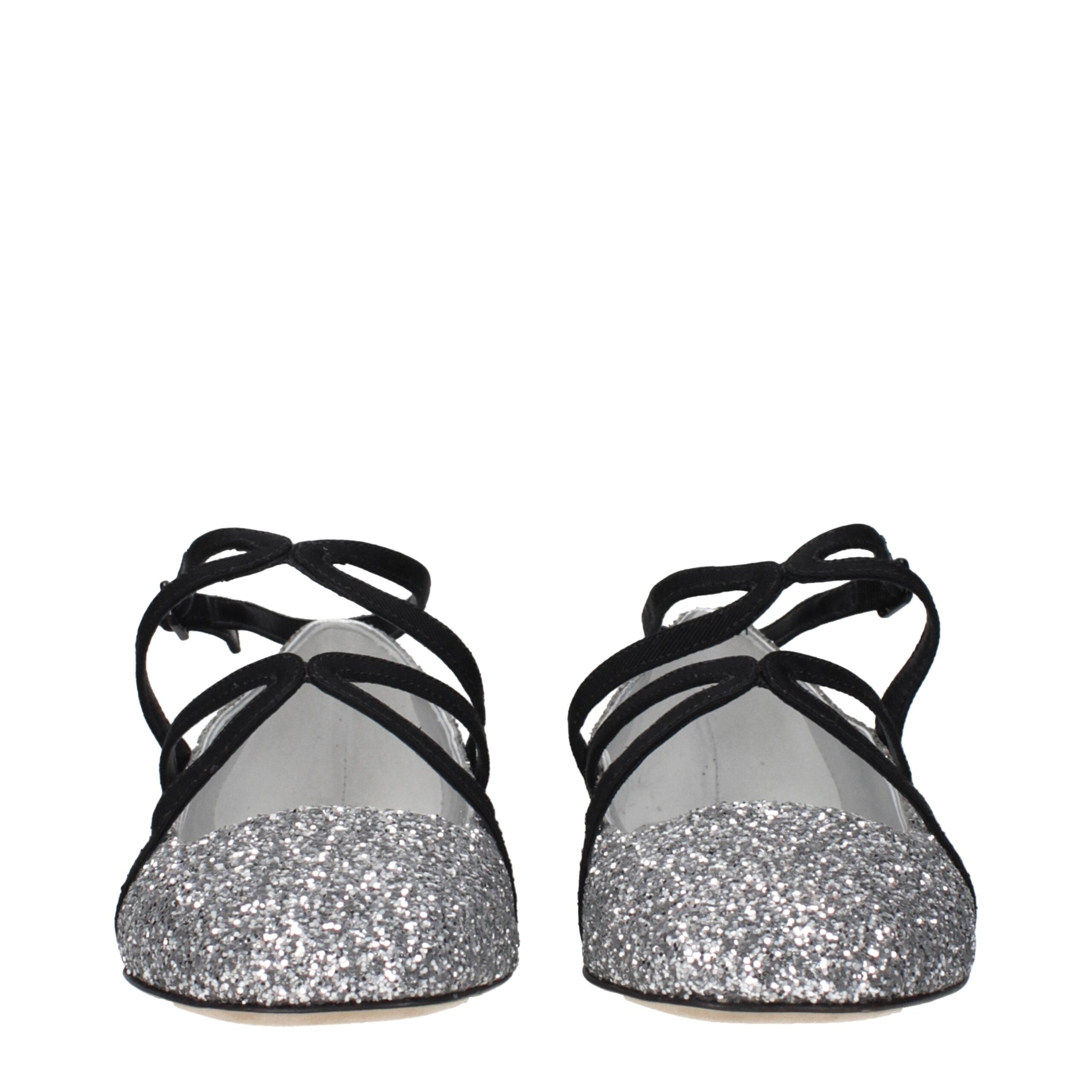 Jimmy Choo Gray Plastic Ballet Flats Jimmy Choo