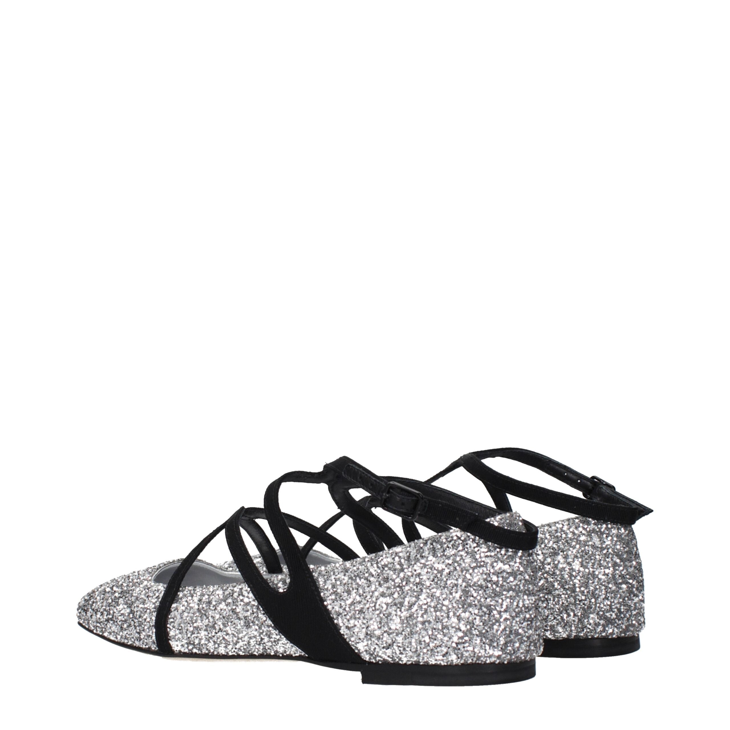 Jimmy Choo Gray Plastic Ballet Flats Jimmy Choo