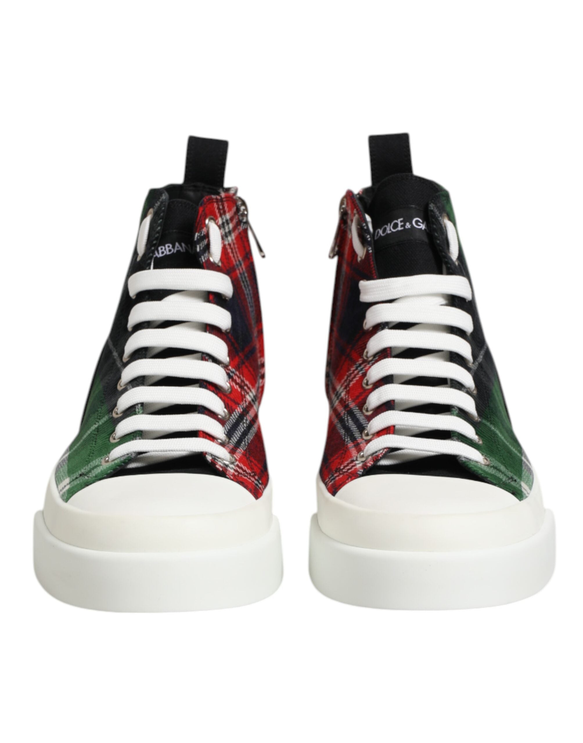 Dolce & Gabbana Multicolor DG Logo Men High Top Sneakers Shoes Dolce & Gabbana