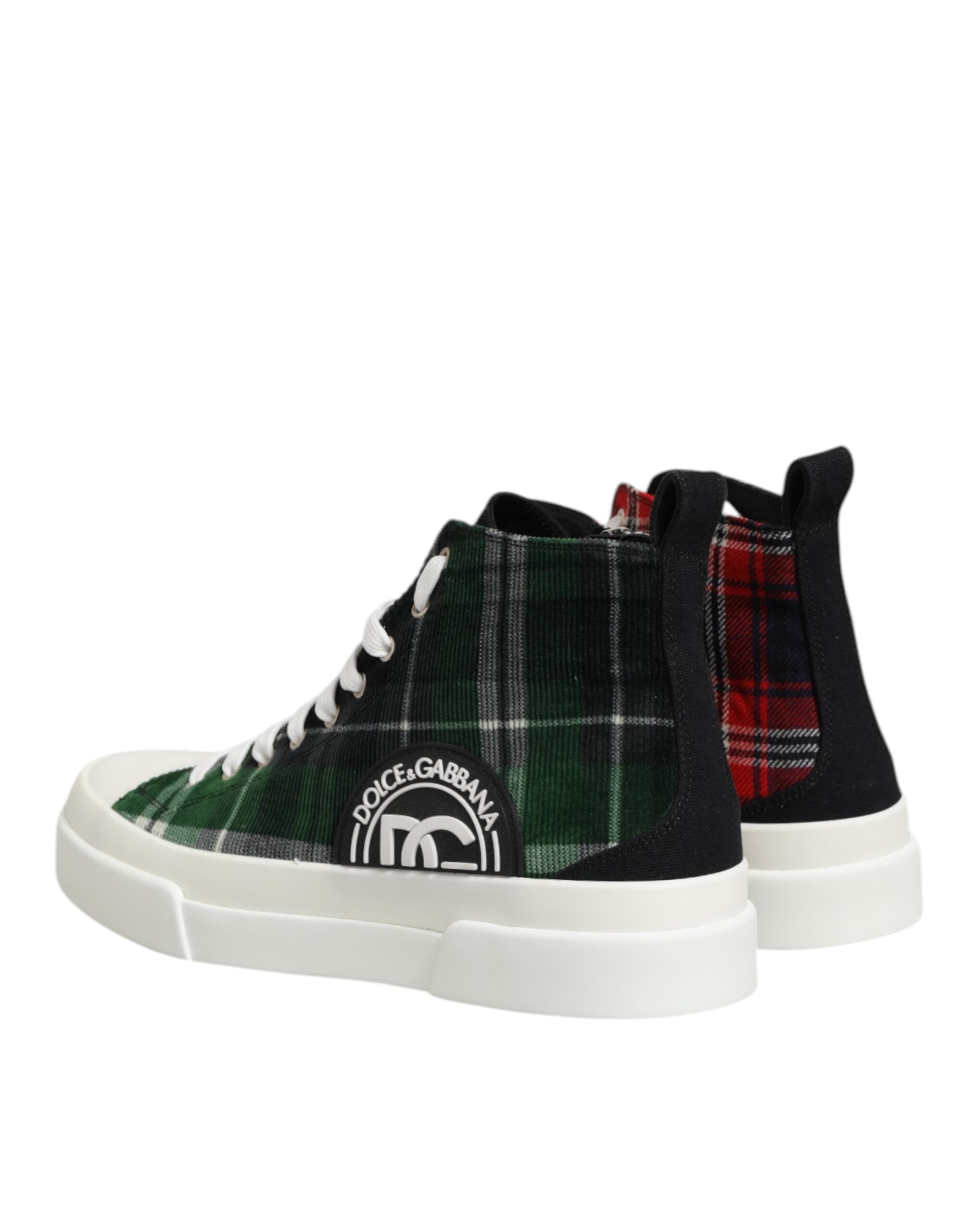 Dolce & Gabbana Multicolor DG Logo Men High Top Sneakers Shoes Dolce & Gabbana