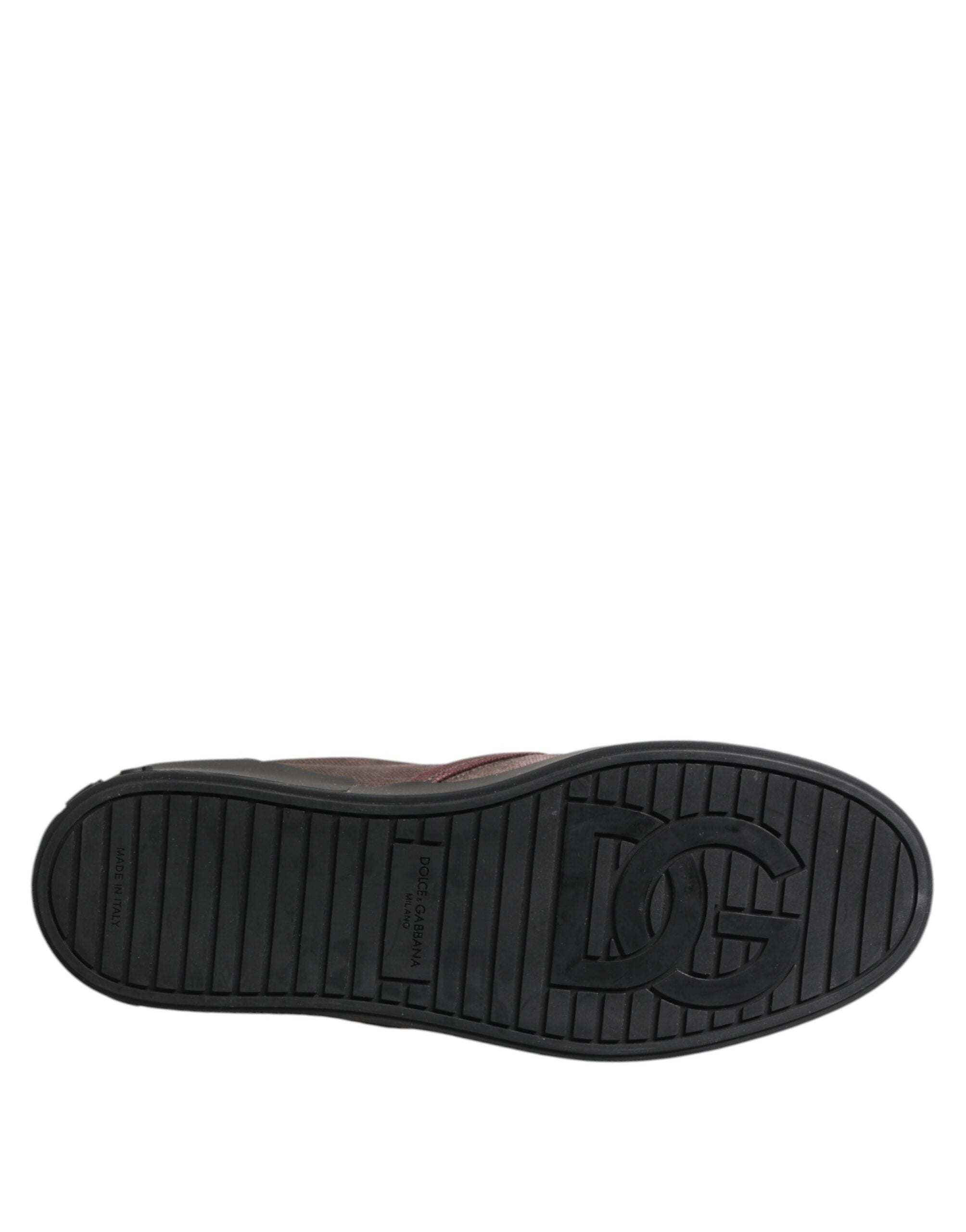 Dolce & Gabbana Multicolor Cotton Low Top Slip On Men Sneakers Shoes Dolce & Gabbana