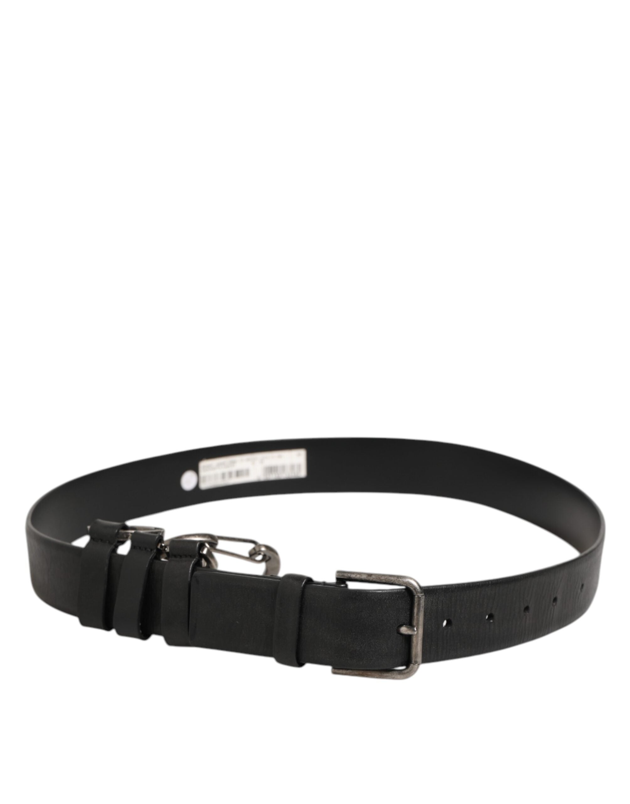 Dolce & Gabbana Black Key Ring Clip Attachments Buckle Belt Dolce & Gabbana