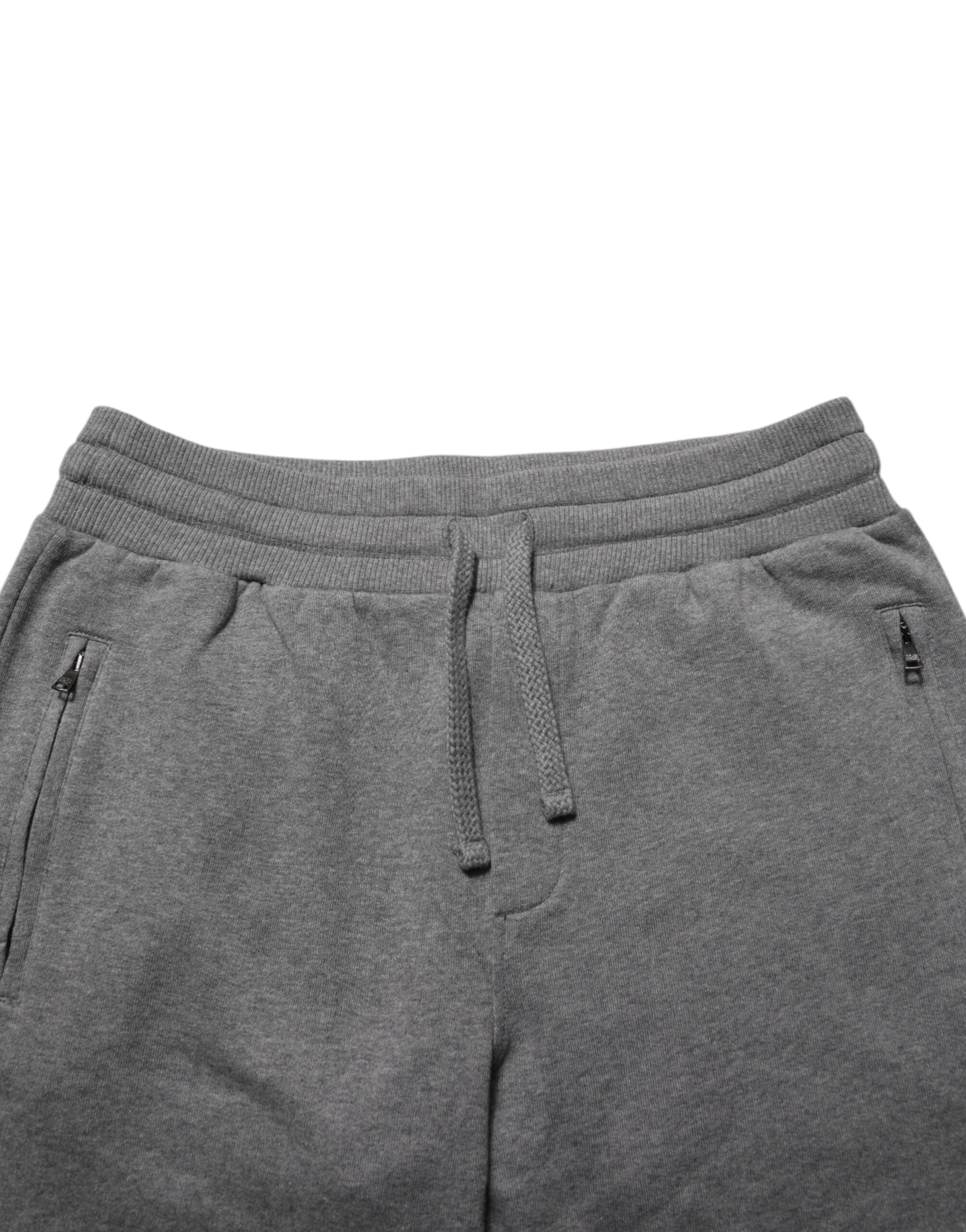 Dolce & Gabbana Gray Cotton Jogger Sweatpants Trouser Pants Dolce & Gabbana