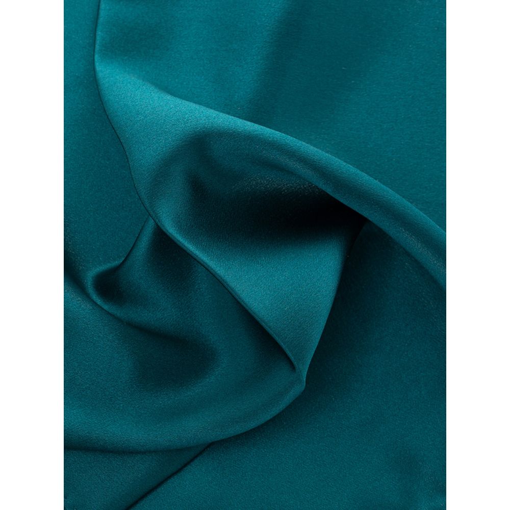 Dolce & Gabbana Green Silk Pocket Square Dolce & Gabbana