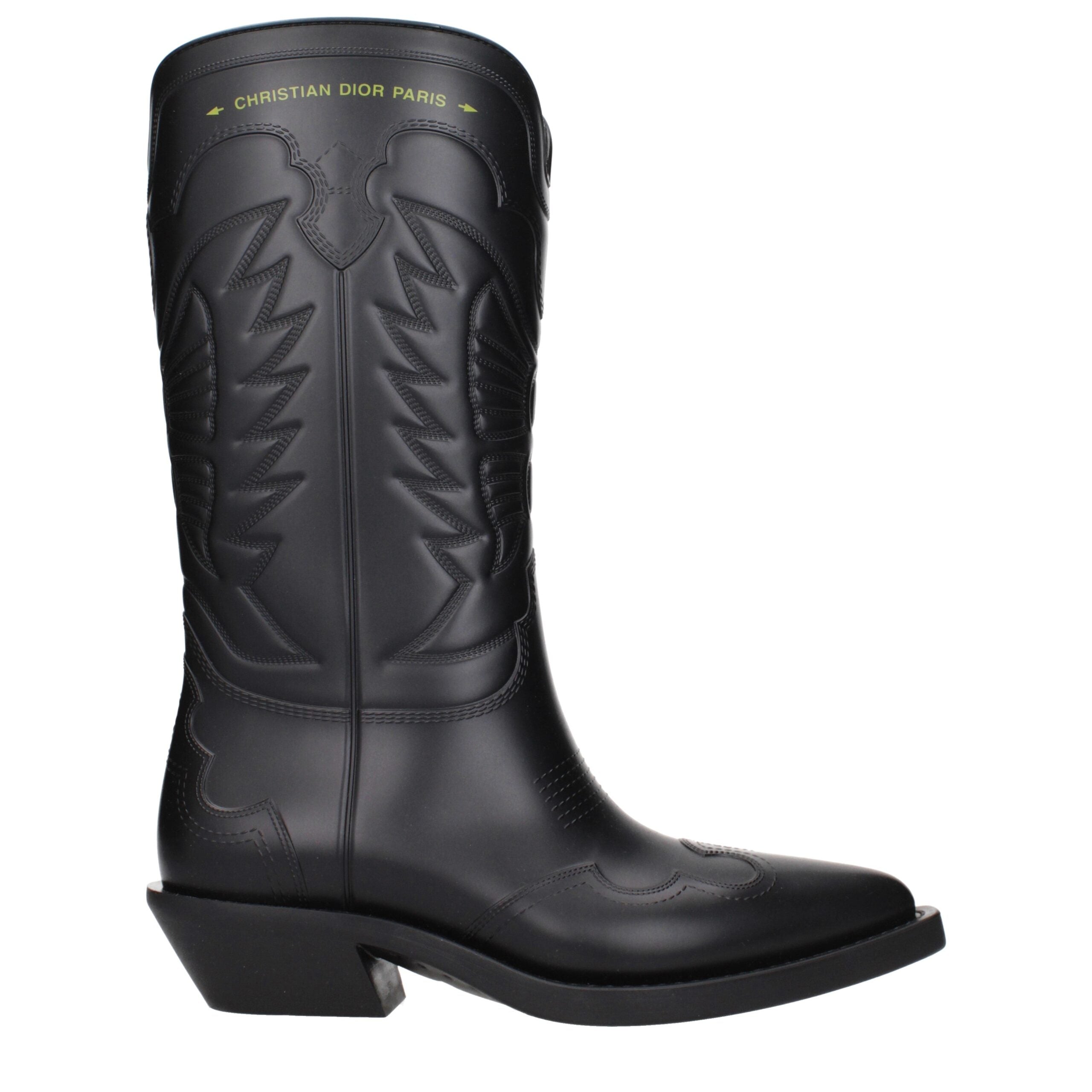 Christian Dior Black Cotton Boots Christian Dior