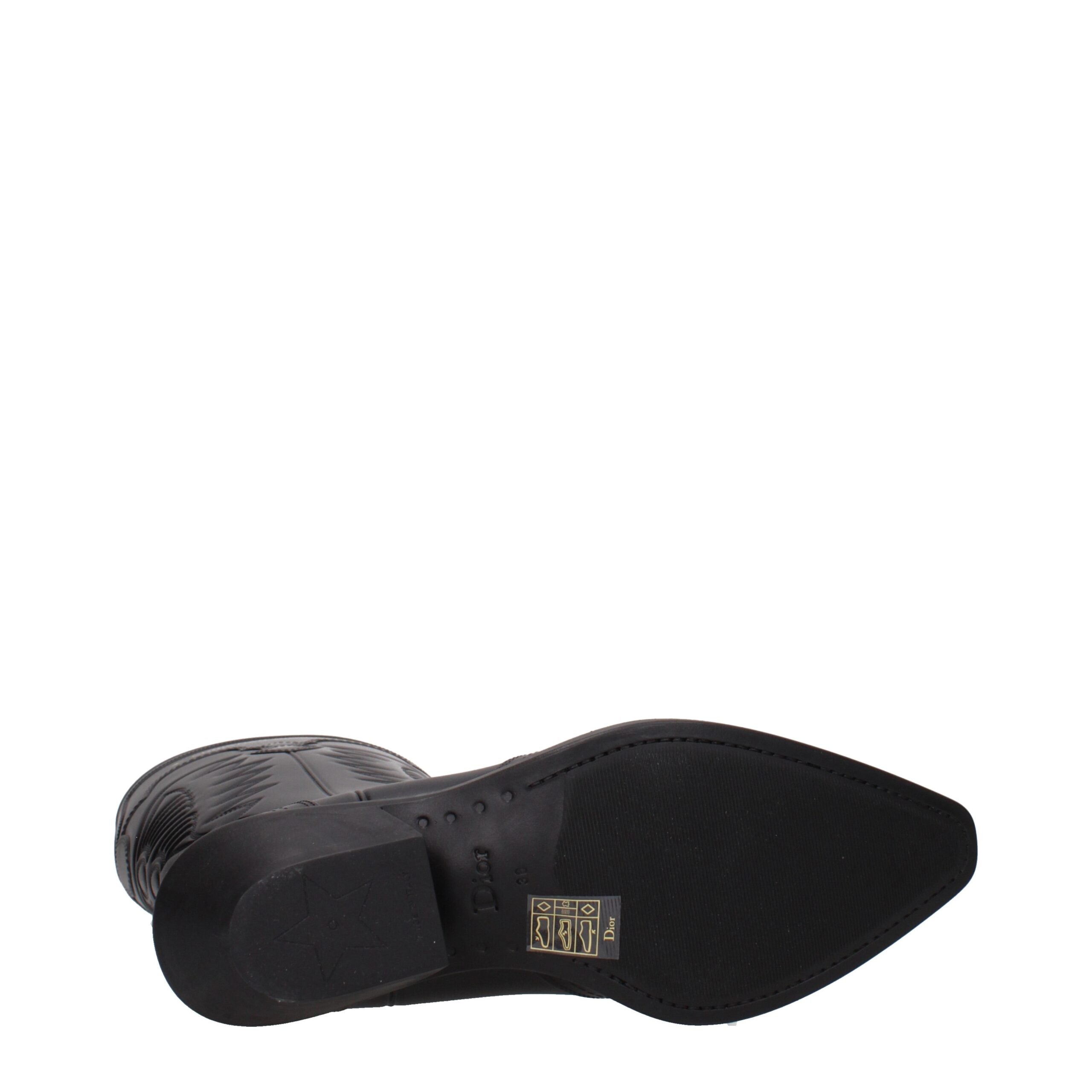 Christian Dior Black Cotton Boots Christian Dior