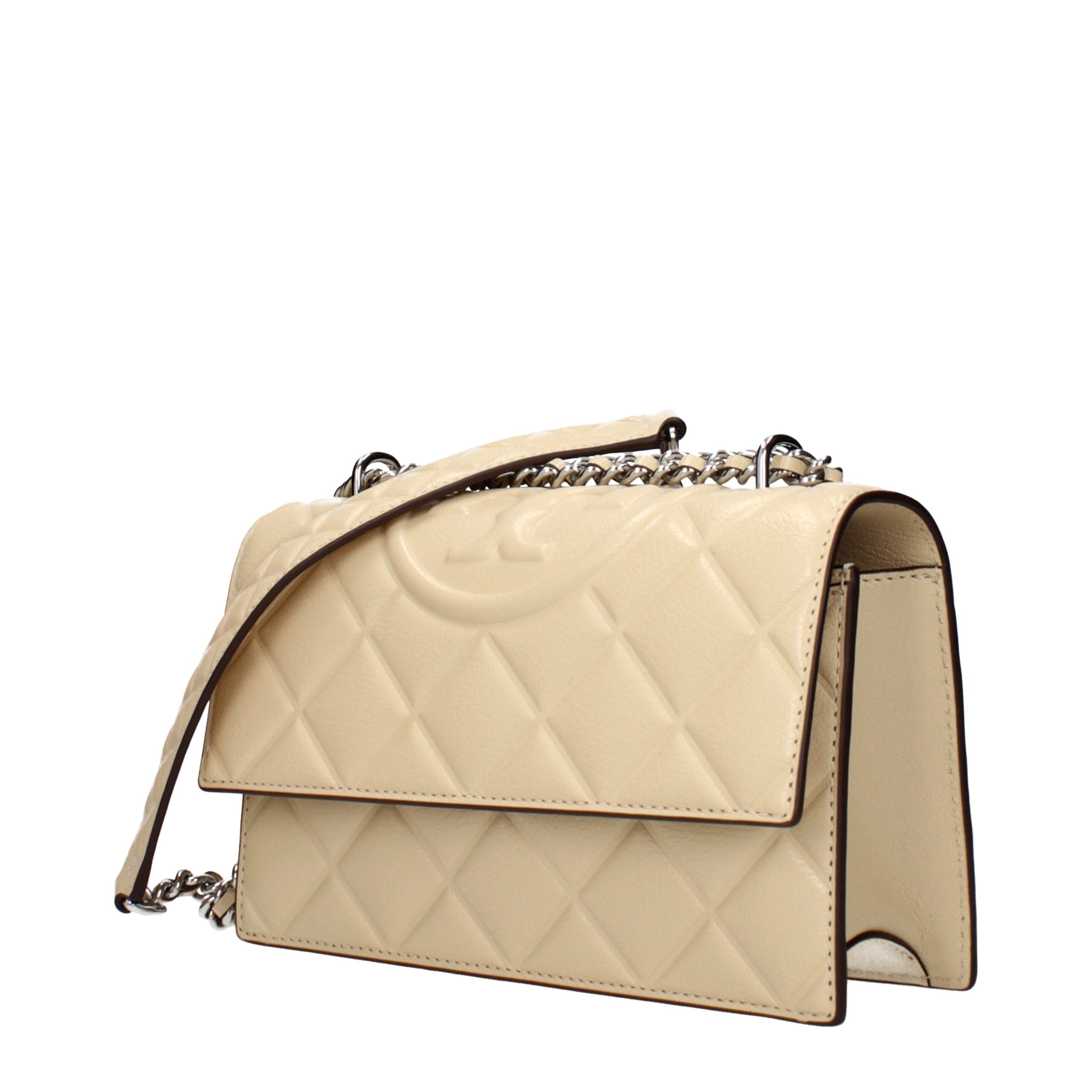 Tory Burch Beige Leather Crossbody Bag Tory Burch