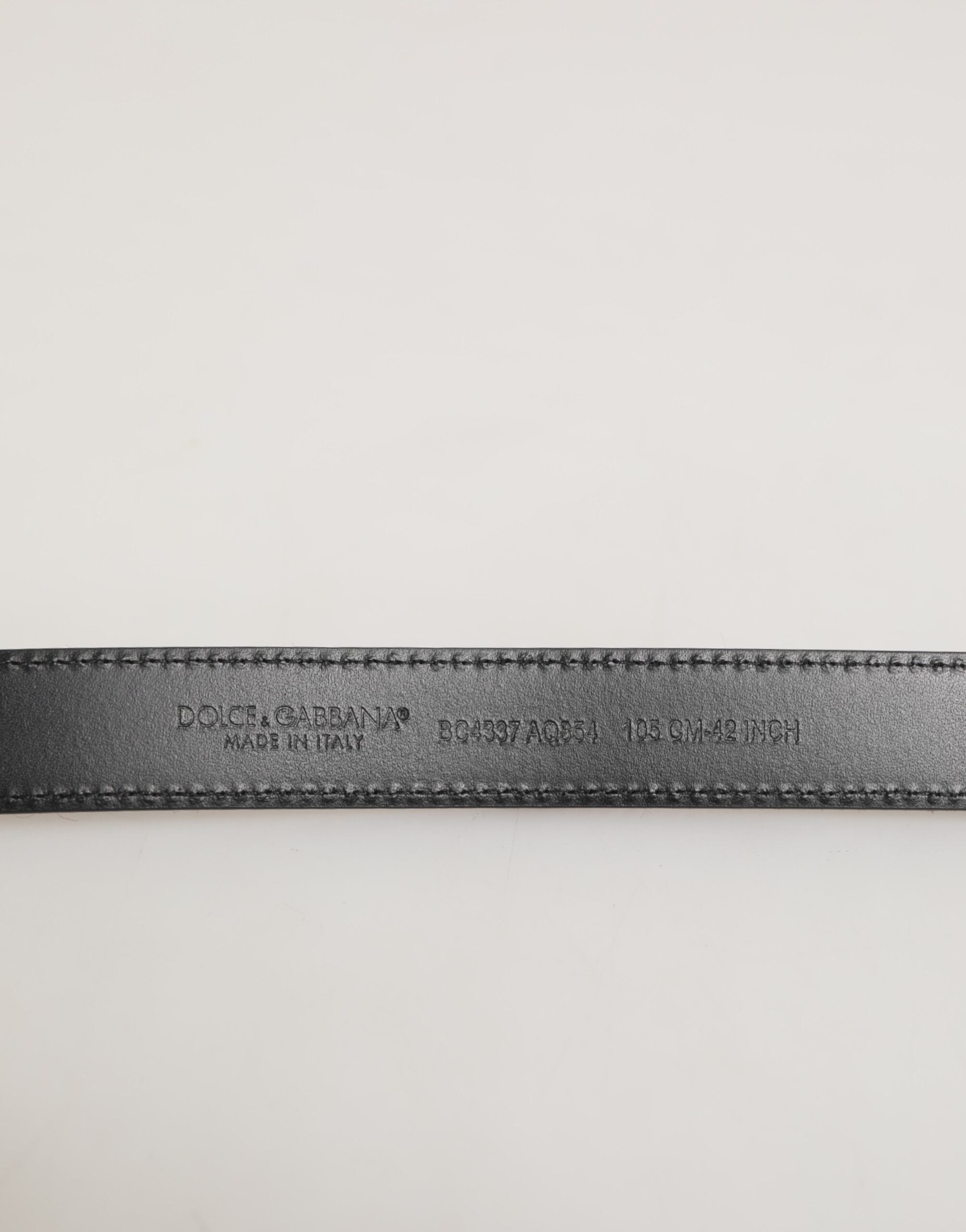 Dolce & Gabbana Red Black Pony Leather Metal Buckle Men Belt Dolce & Gabbana