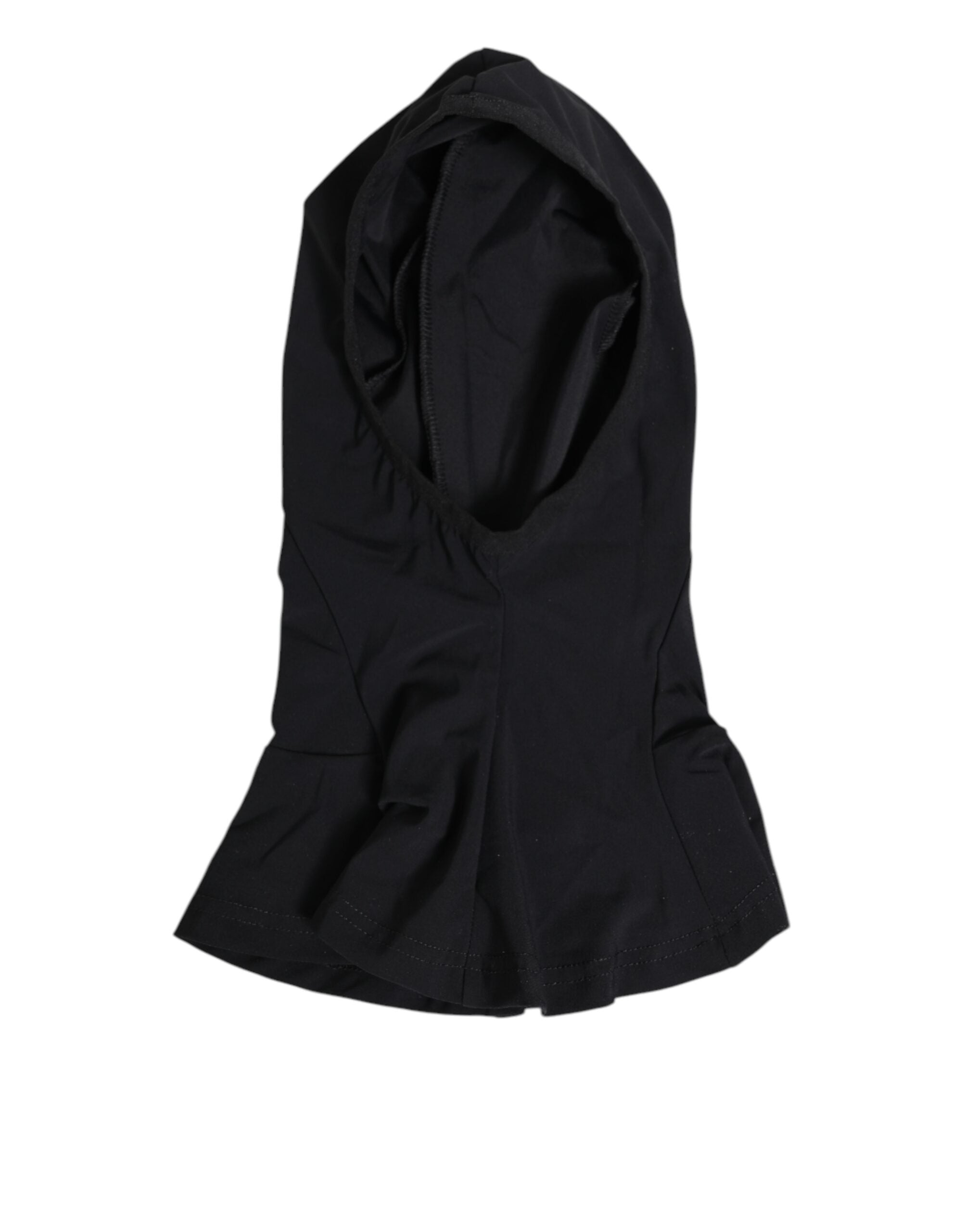 Dolce & Gabbana Black Nylon Elastane Balaclava Hood Face Cover Hat Dolce & Gabbana
