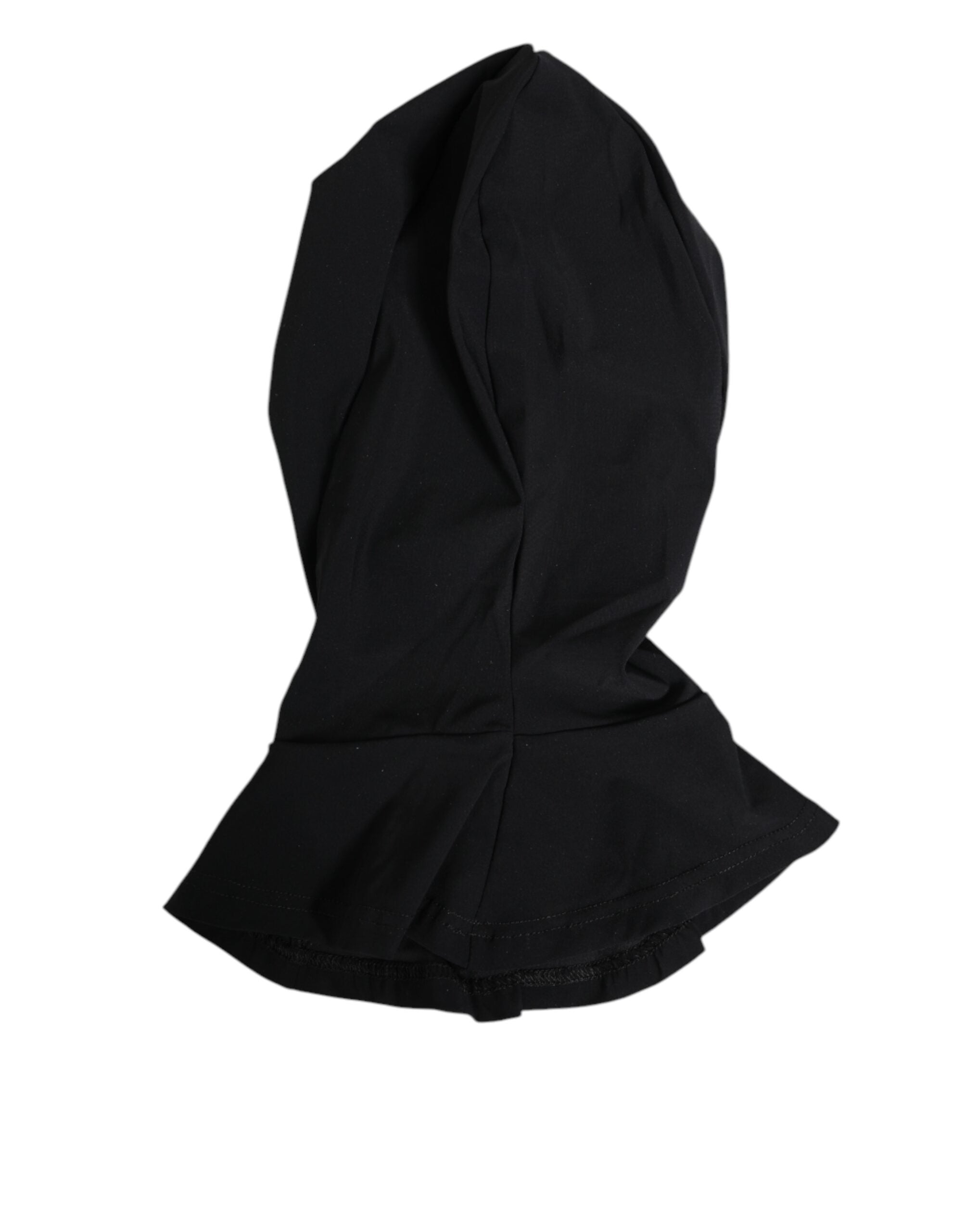 Dolce & Gabbana Black Nylon Elastane Balaclava Hood Face Cover Hat Dolce & Gabbana