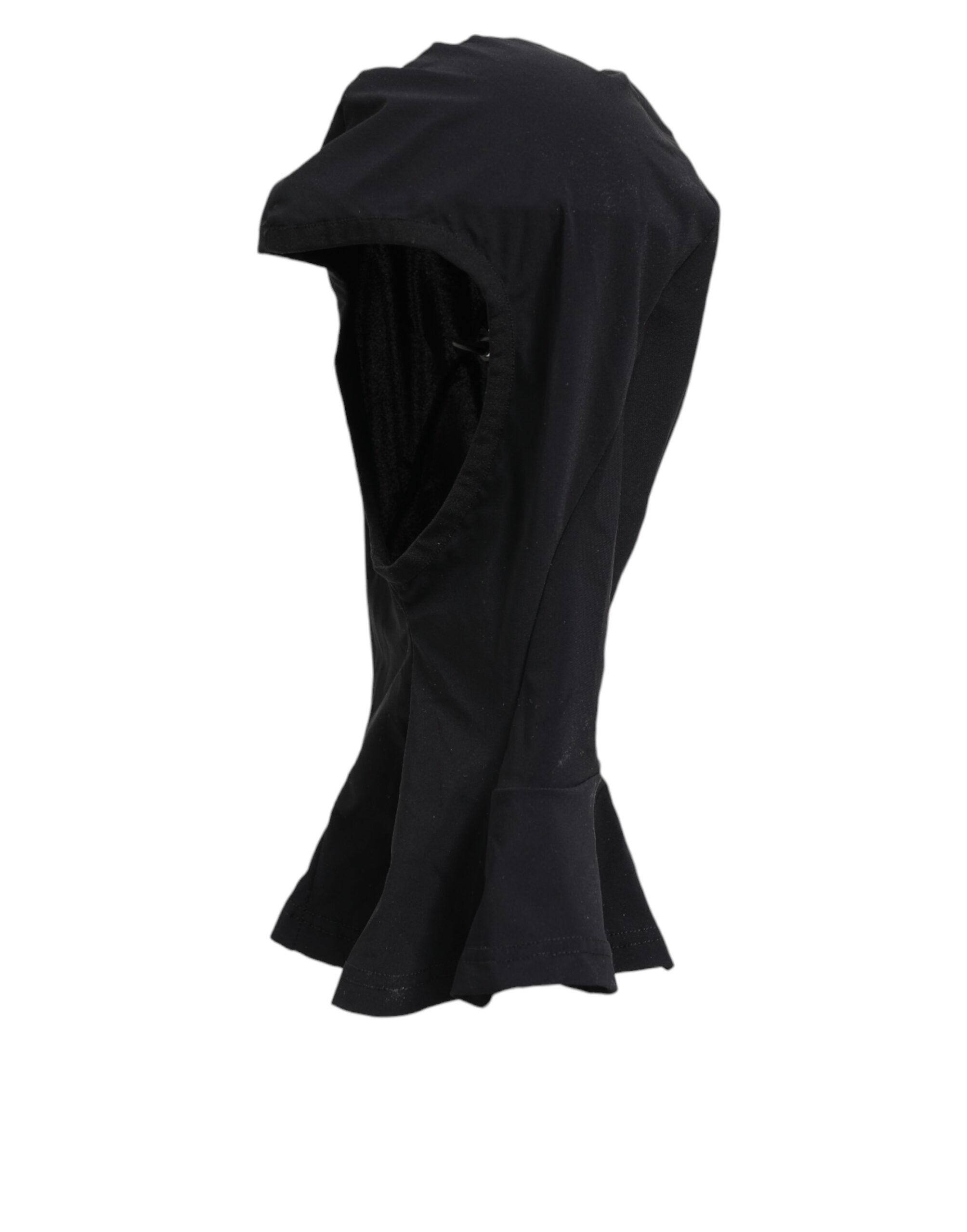 Dolce & Gabbana Black Nylon Elastane Balaclava Hood Face Cover Hat Dolce & Gabbana