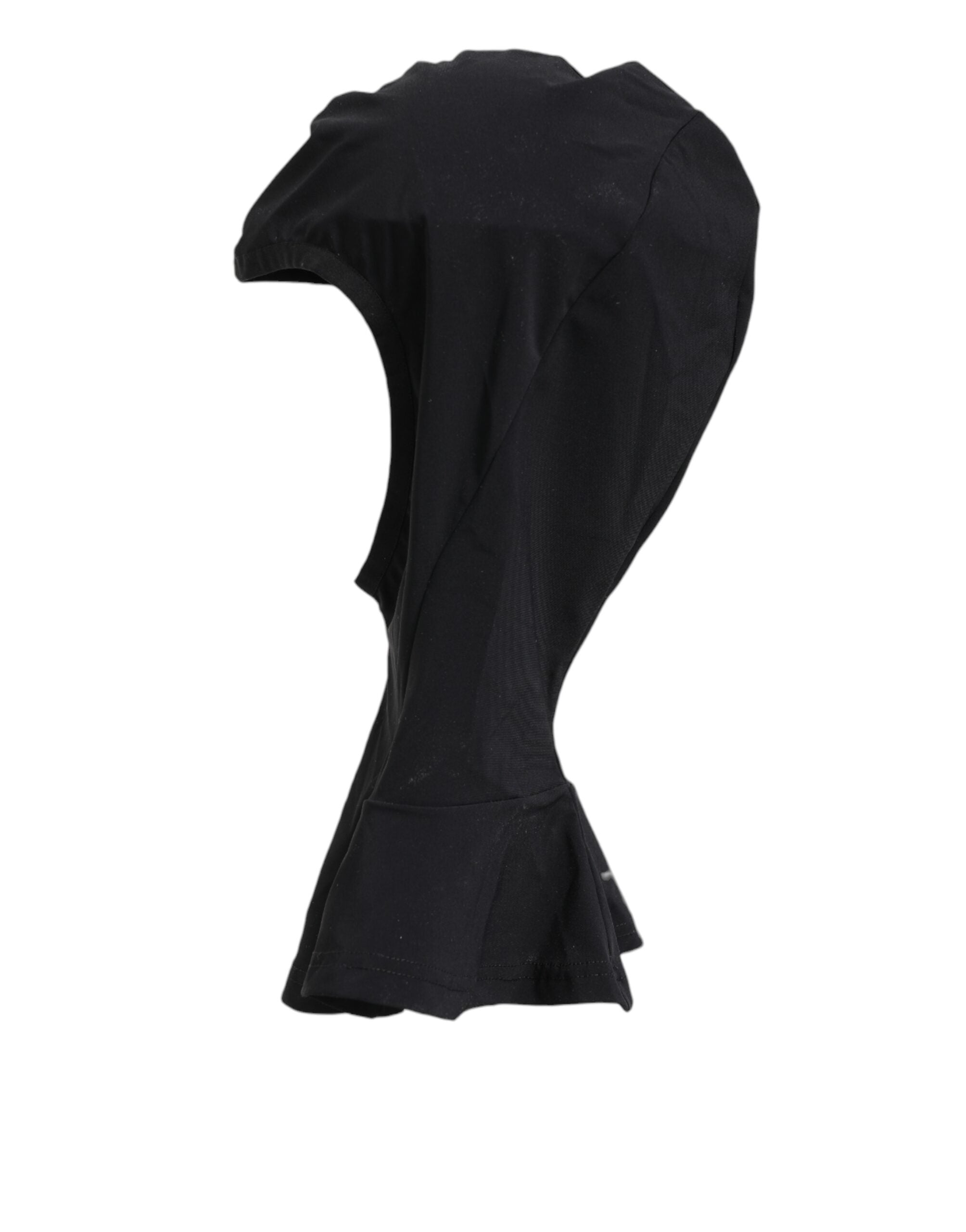 Dolce & Gabbana Black Nylon Elastane Balaclava Hood Face Cover Hat Dolce & Gabbana