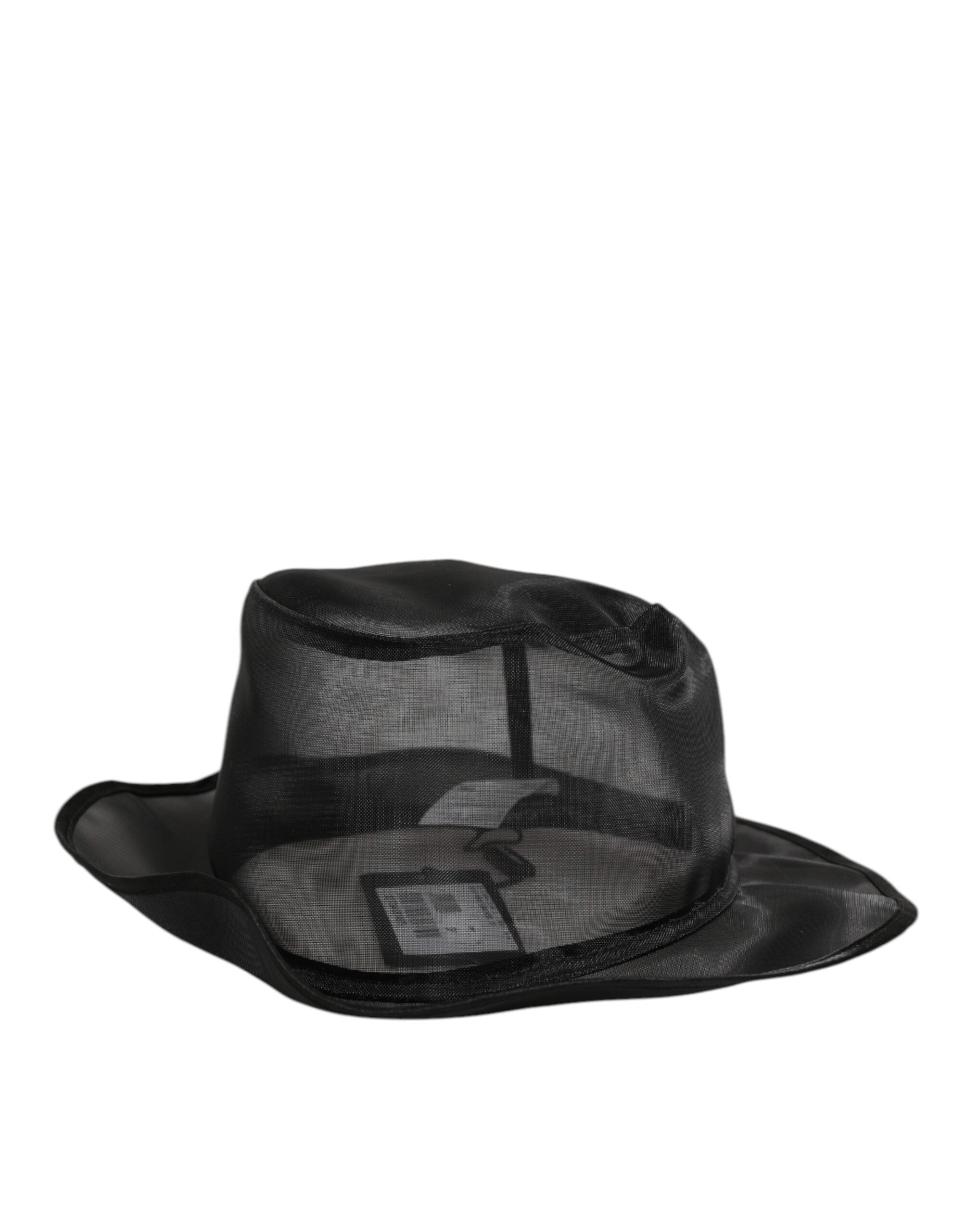 Dolce & Gabbana Black Silk Mesh Bucket Men Fisherman Cap Hat Dolce & Gabbana